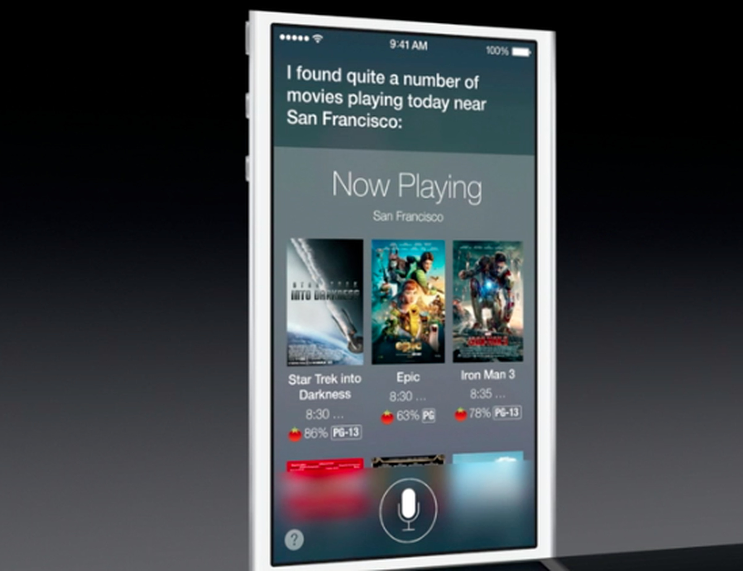 Siri update for iOS 7 photos