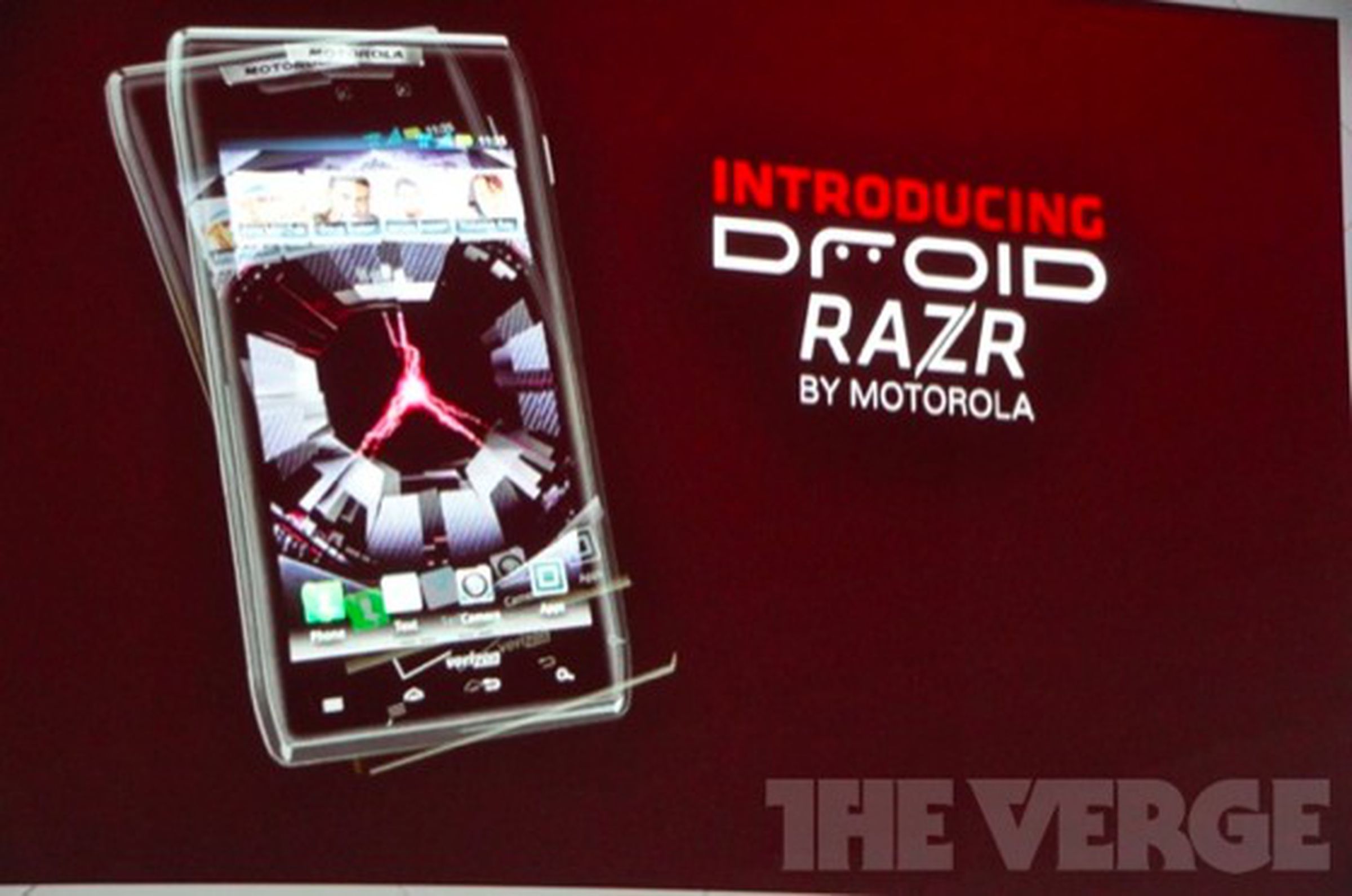 Motorola Droid RAZR announcement photos