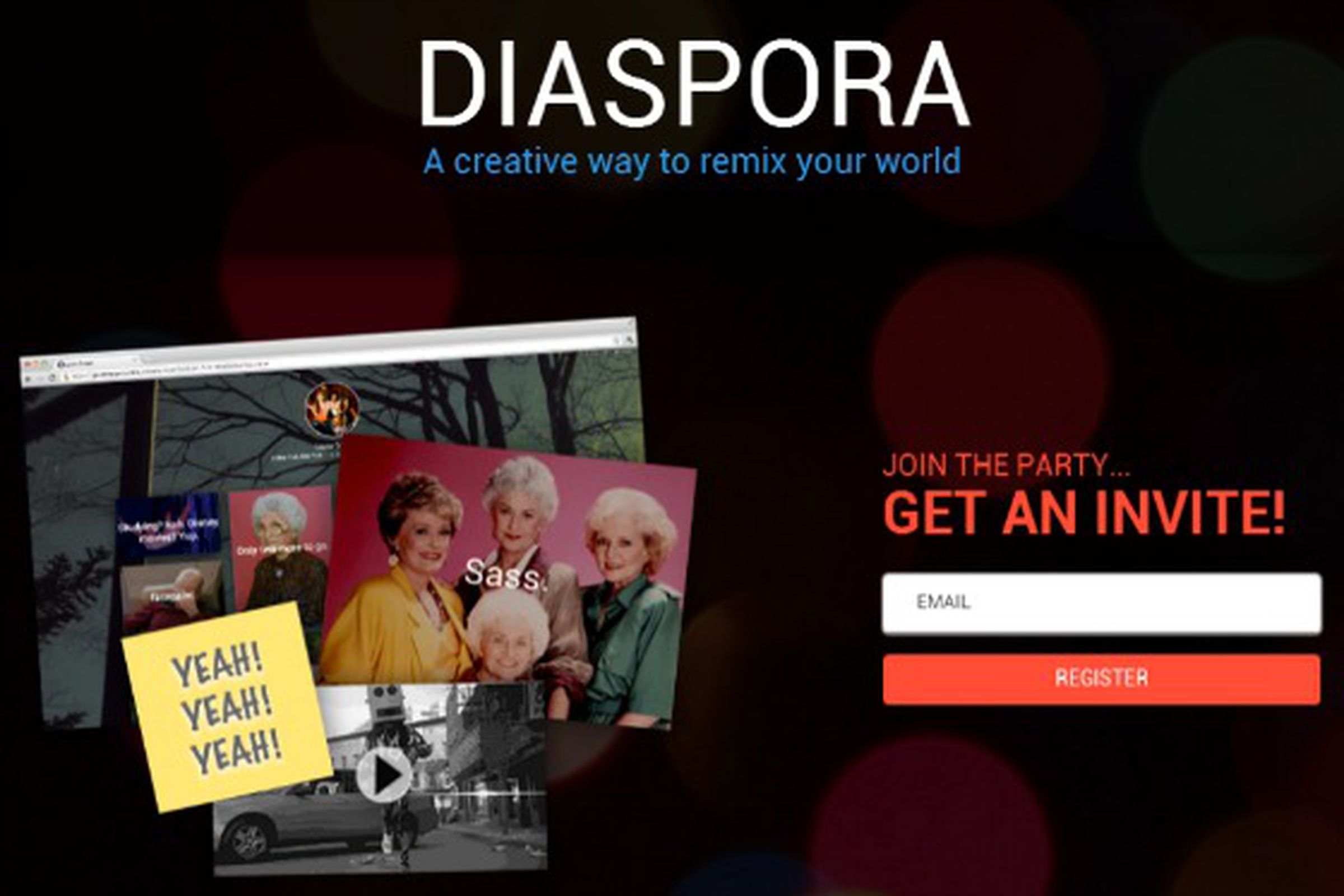 diaspora makr splash page