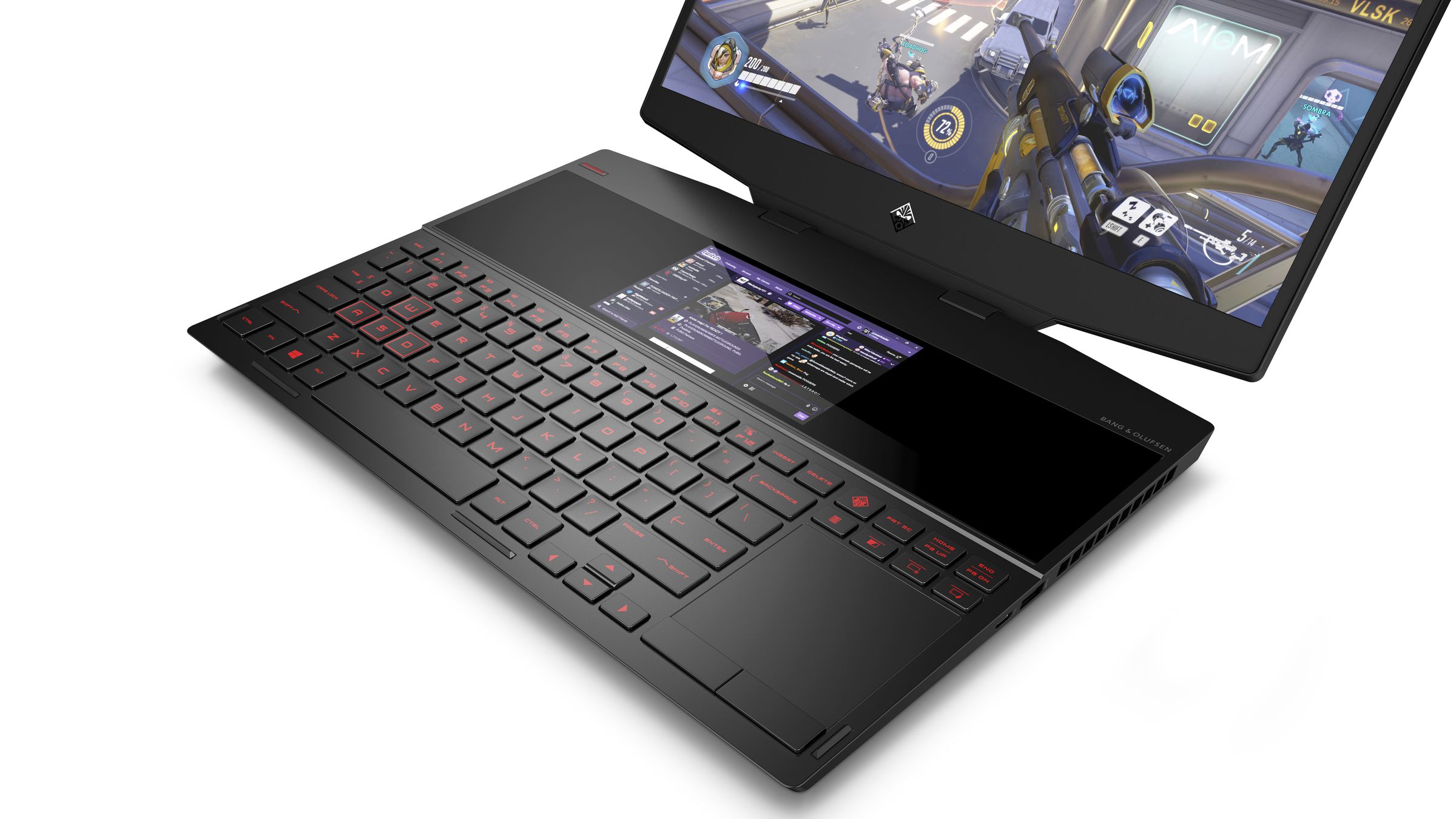 The Omen X 2S has a second 6-inch display above its keyboard.