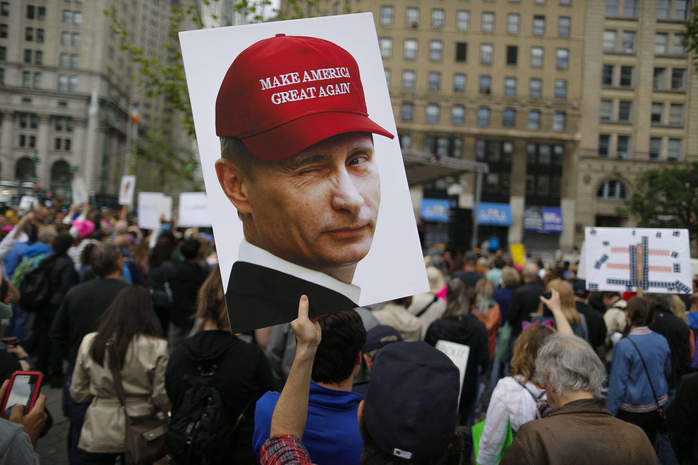 Anti-Trump 'March for Truth' Protestors Rally Across The U.S.
