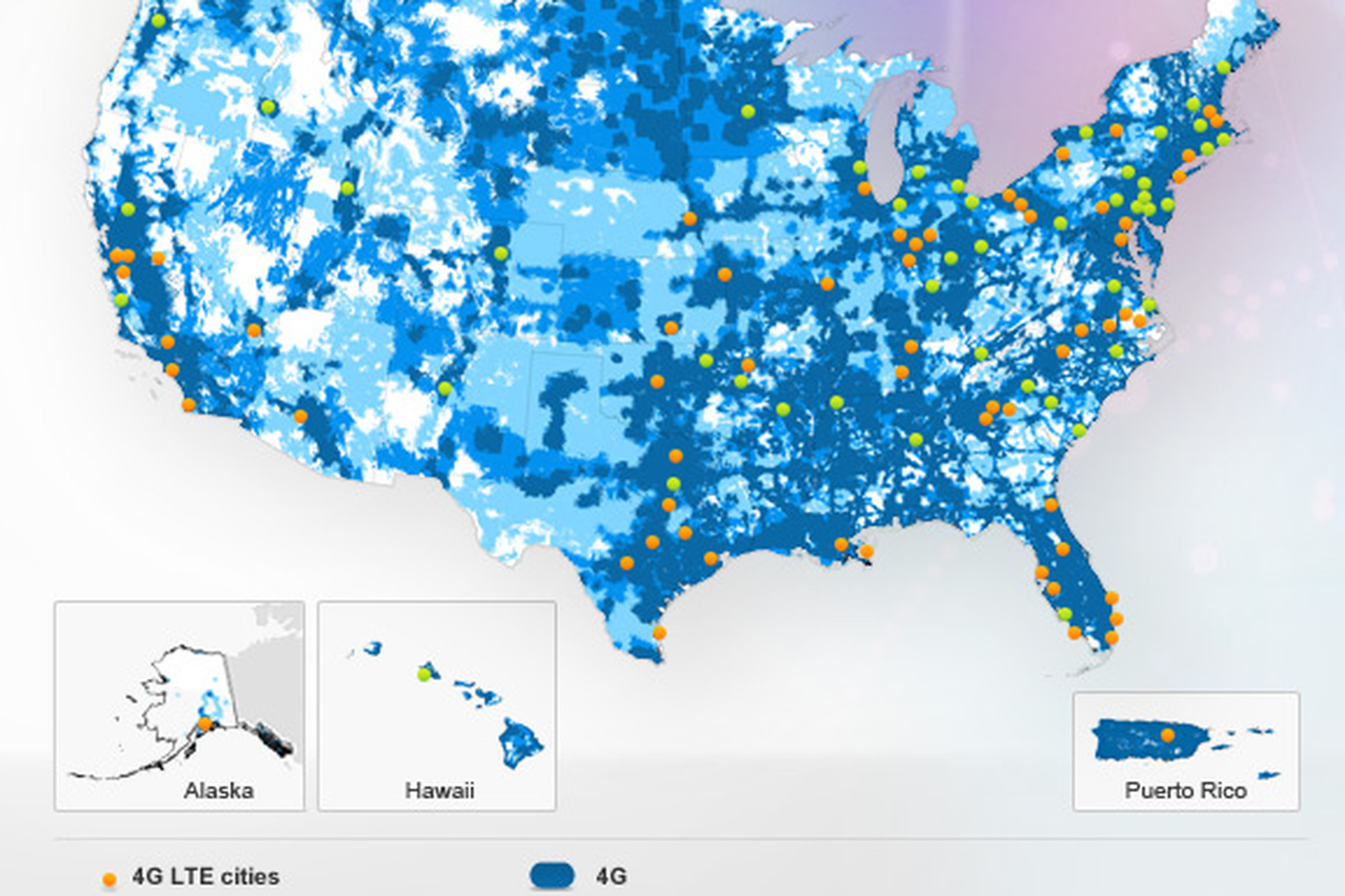 AT&T LTE Map