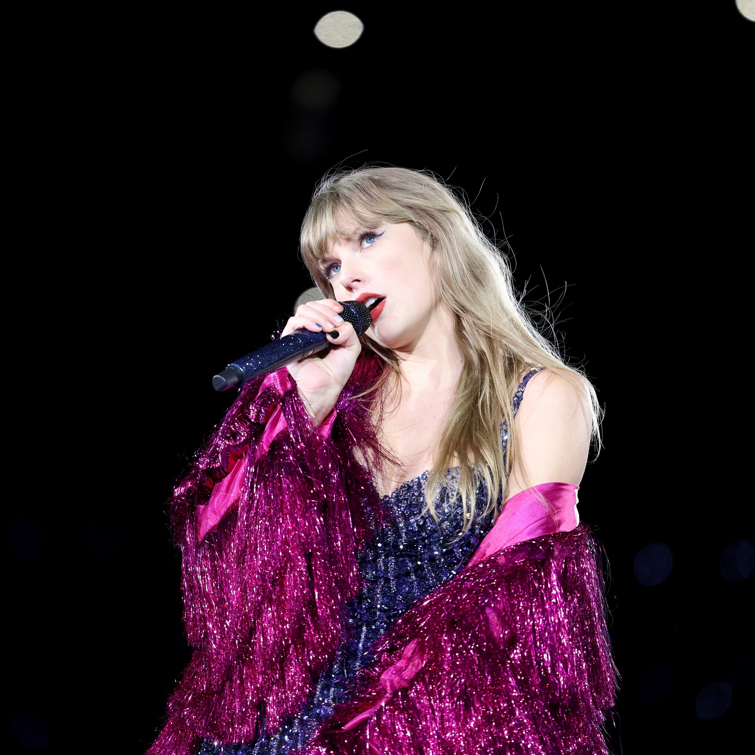 Taylor Swift during The Eras Tour in Foxborough, Massachussetts