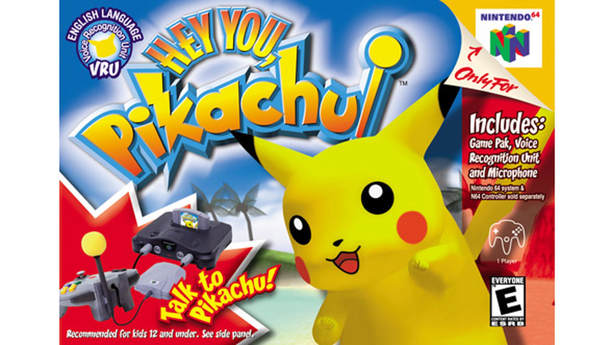The box art for Hey You Pikachu