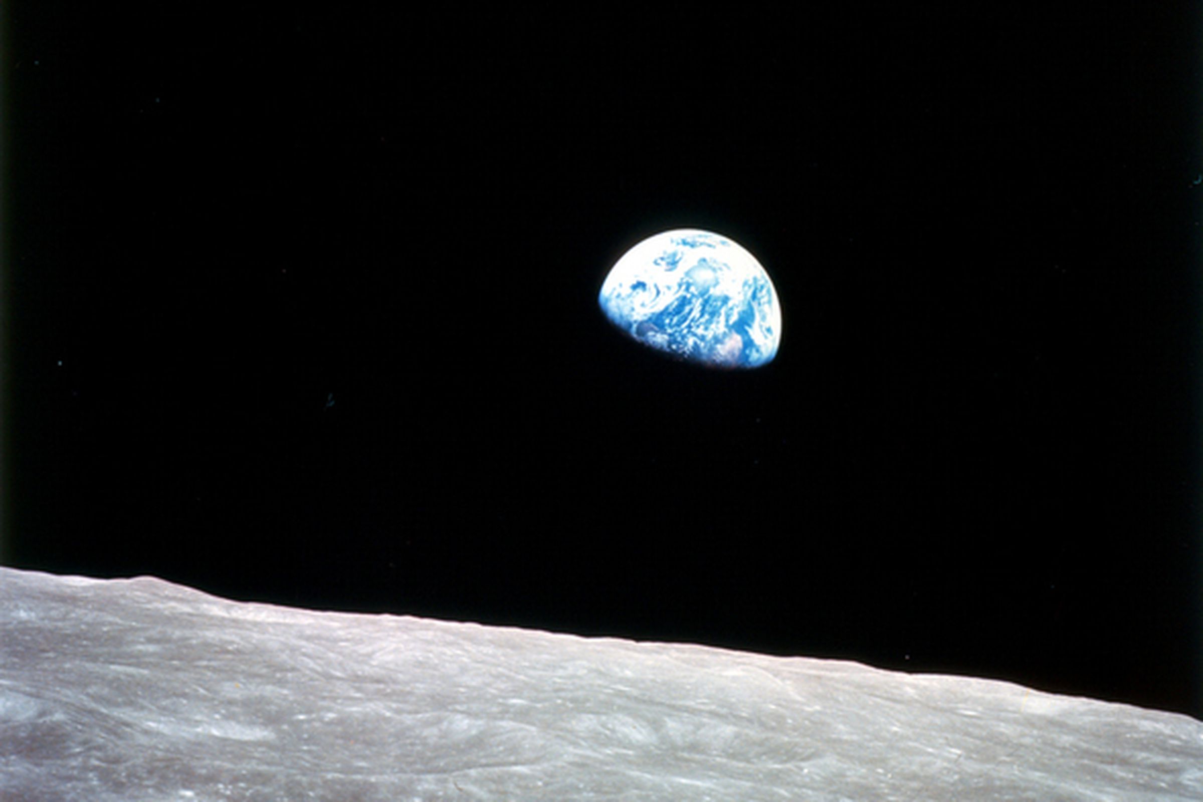 Apollo 8 moon image
