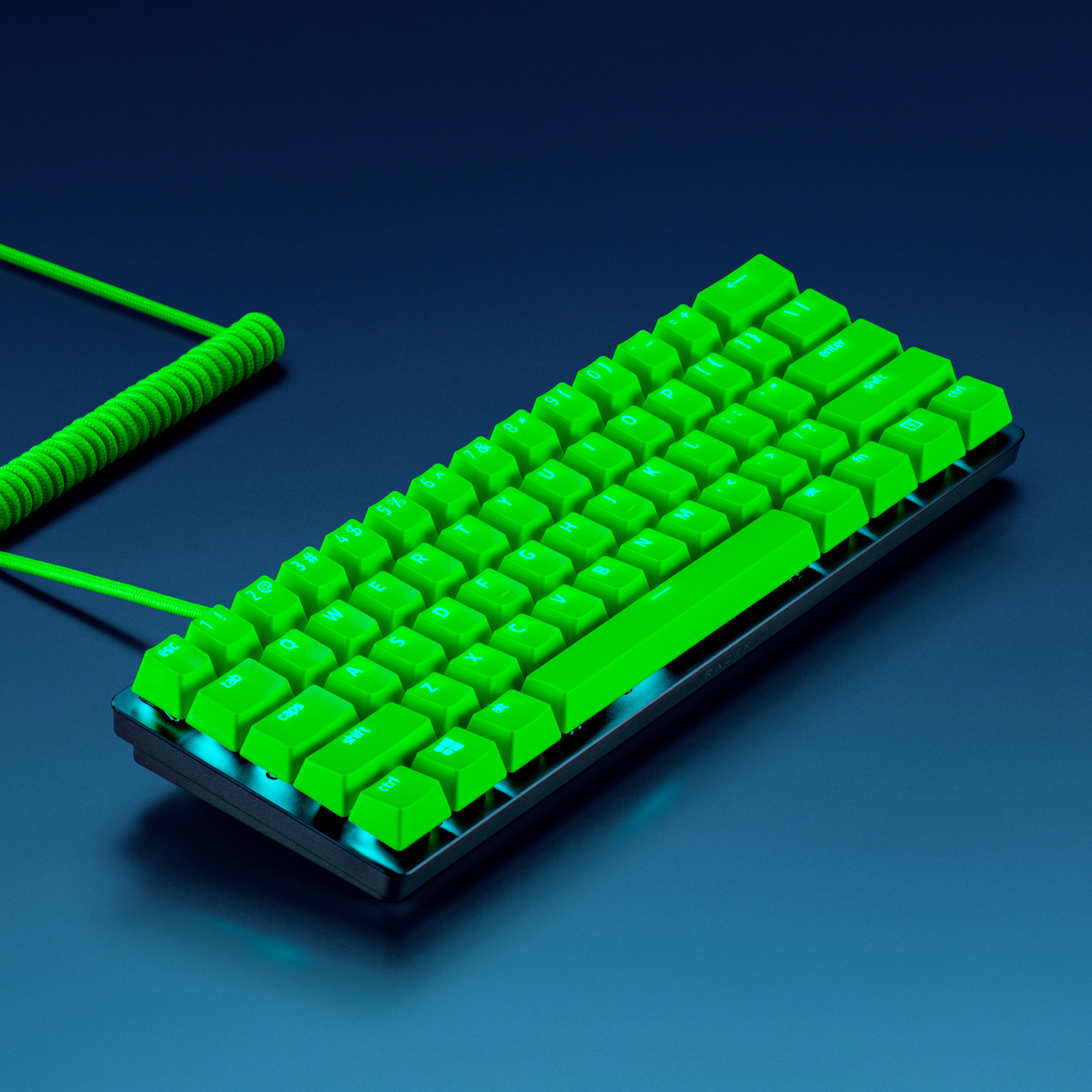 Razer’s PBT keycaps can now be bought with a matching USB cable.