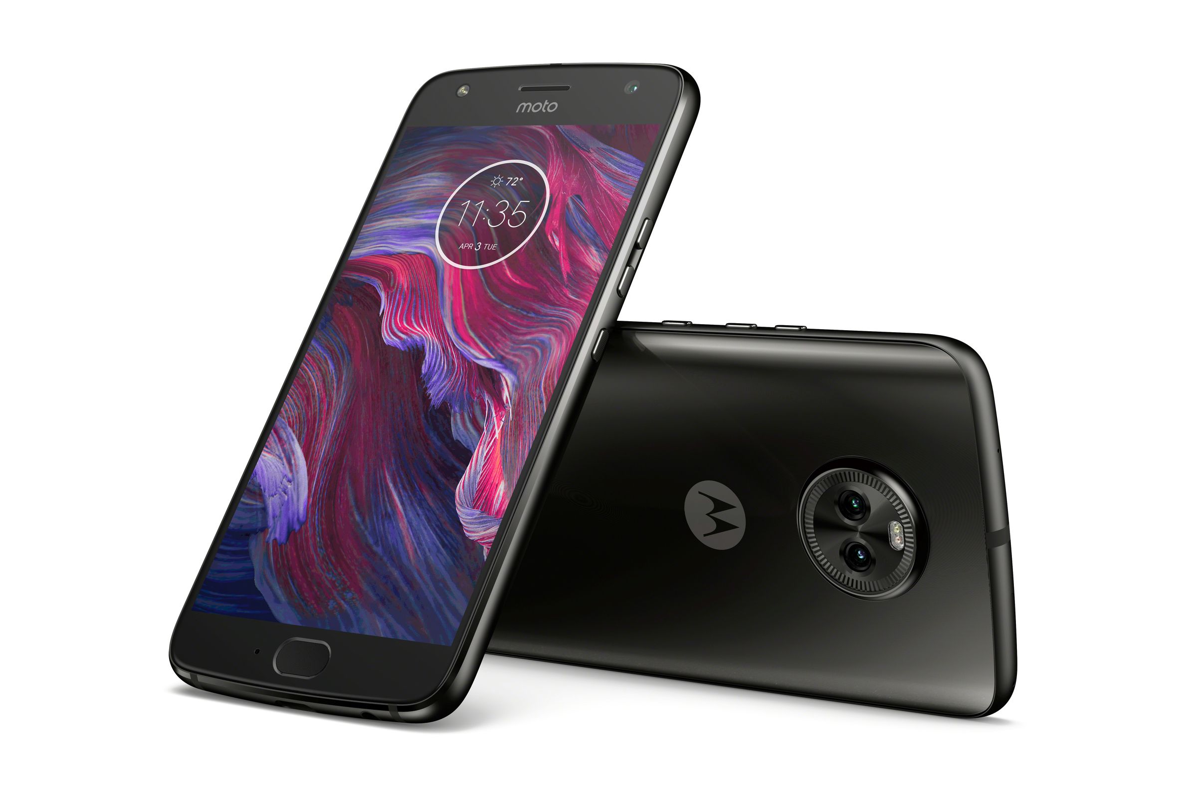 Motorola’s Moto X4 in black