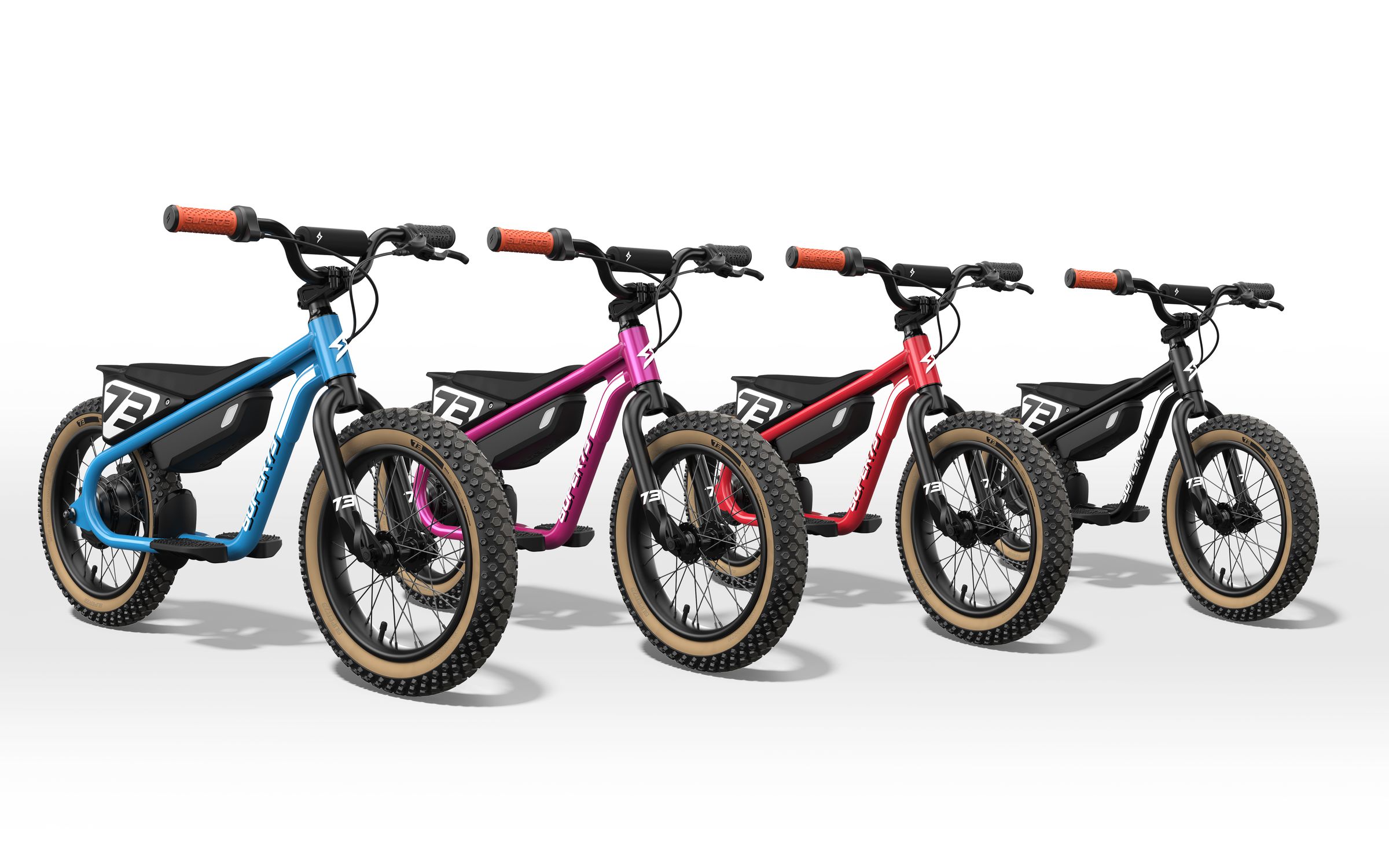 The K1D electric balance bike comes in four colors.