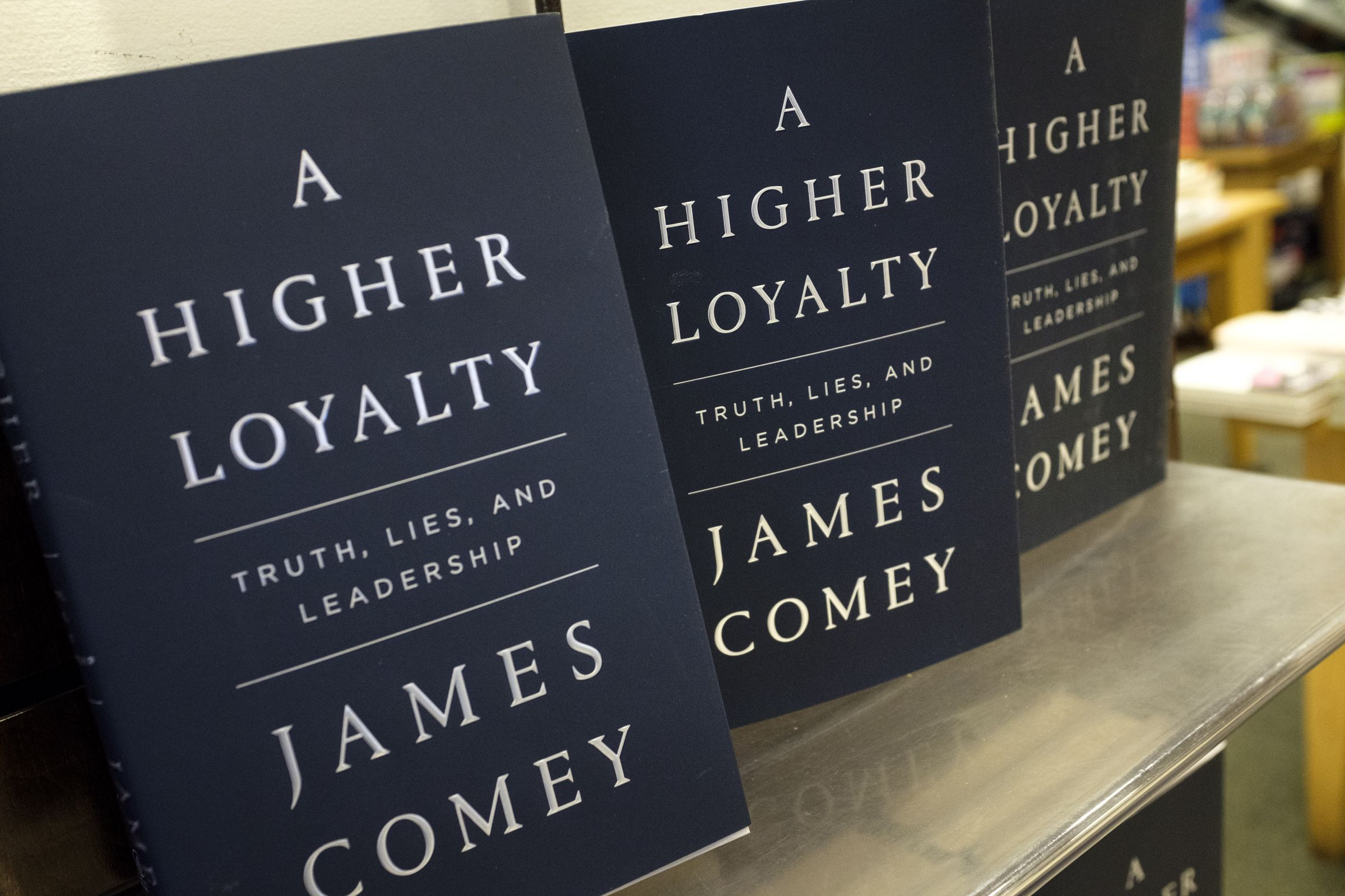 Former FBI Director James Comey's Book 'A Higher Loyalty' Goes On Sale