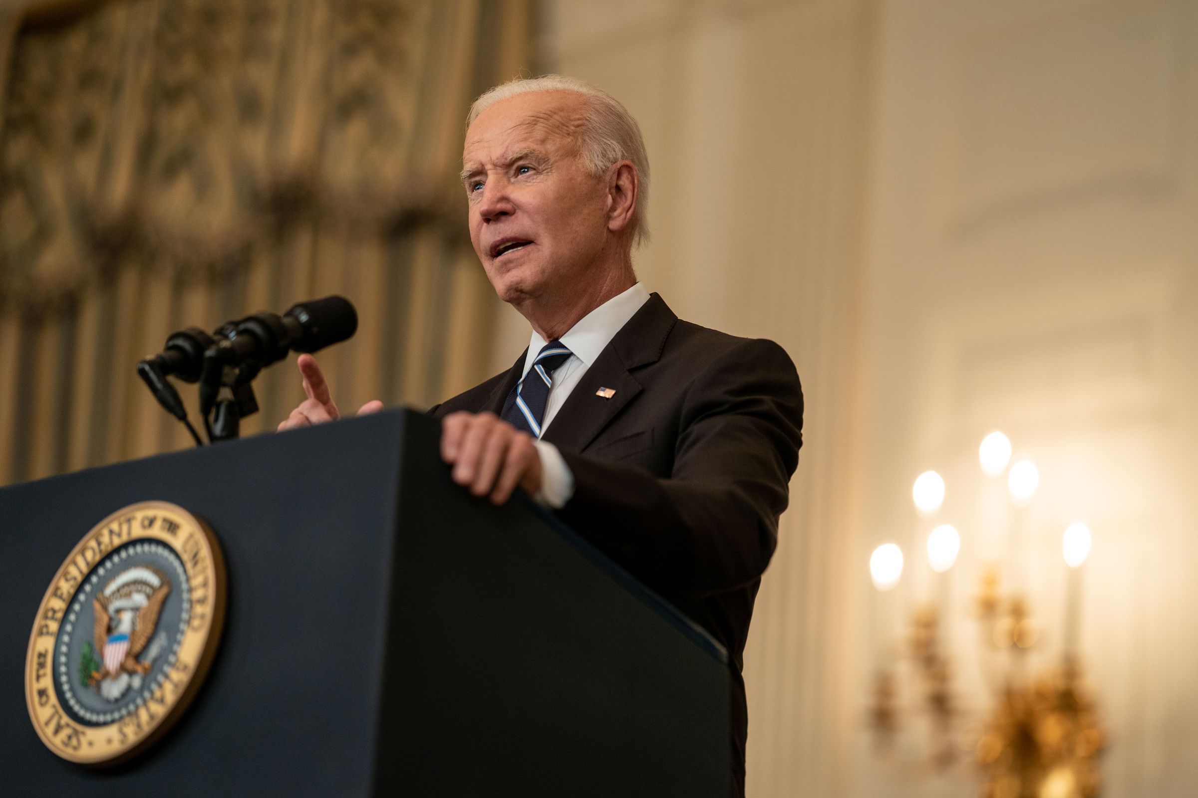 President Joe Biden delivers remarks on COVID-19 vaccinations and the Delta Variant