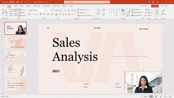 New Cameo feature in PowerPoint.