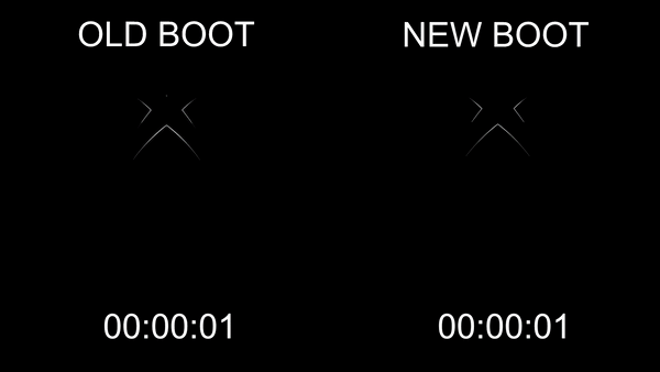 The old and new Xbox Series X / S boot times.
