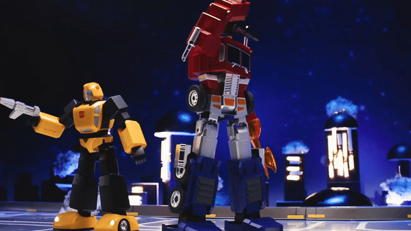 The Bumblebee bot can even interact with Optimus Prime.