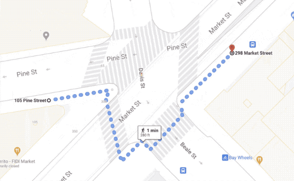 A comparison of Google Maps’ before and after its more detailed street map view. 
