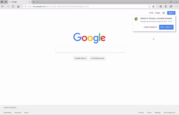 Google.com Chrome download prompts