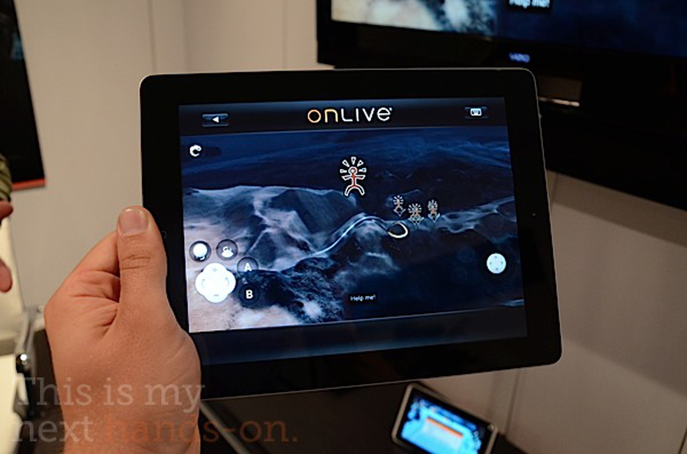 OnLive running on the on Motorola Xoom and HTC Flyer