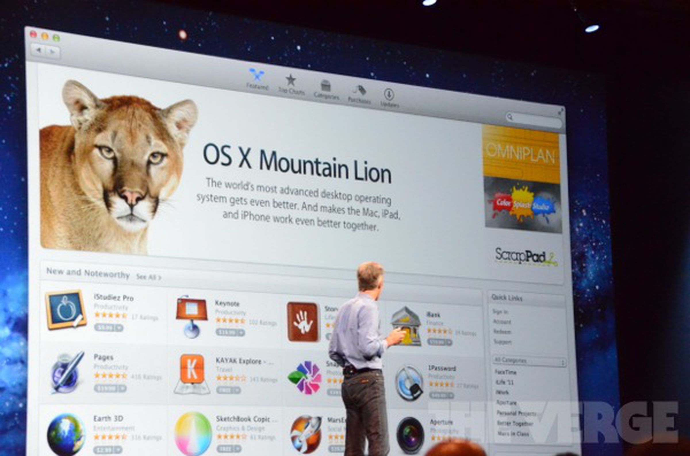Mac OS X Mountain Lion liveblog photos
