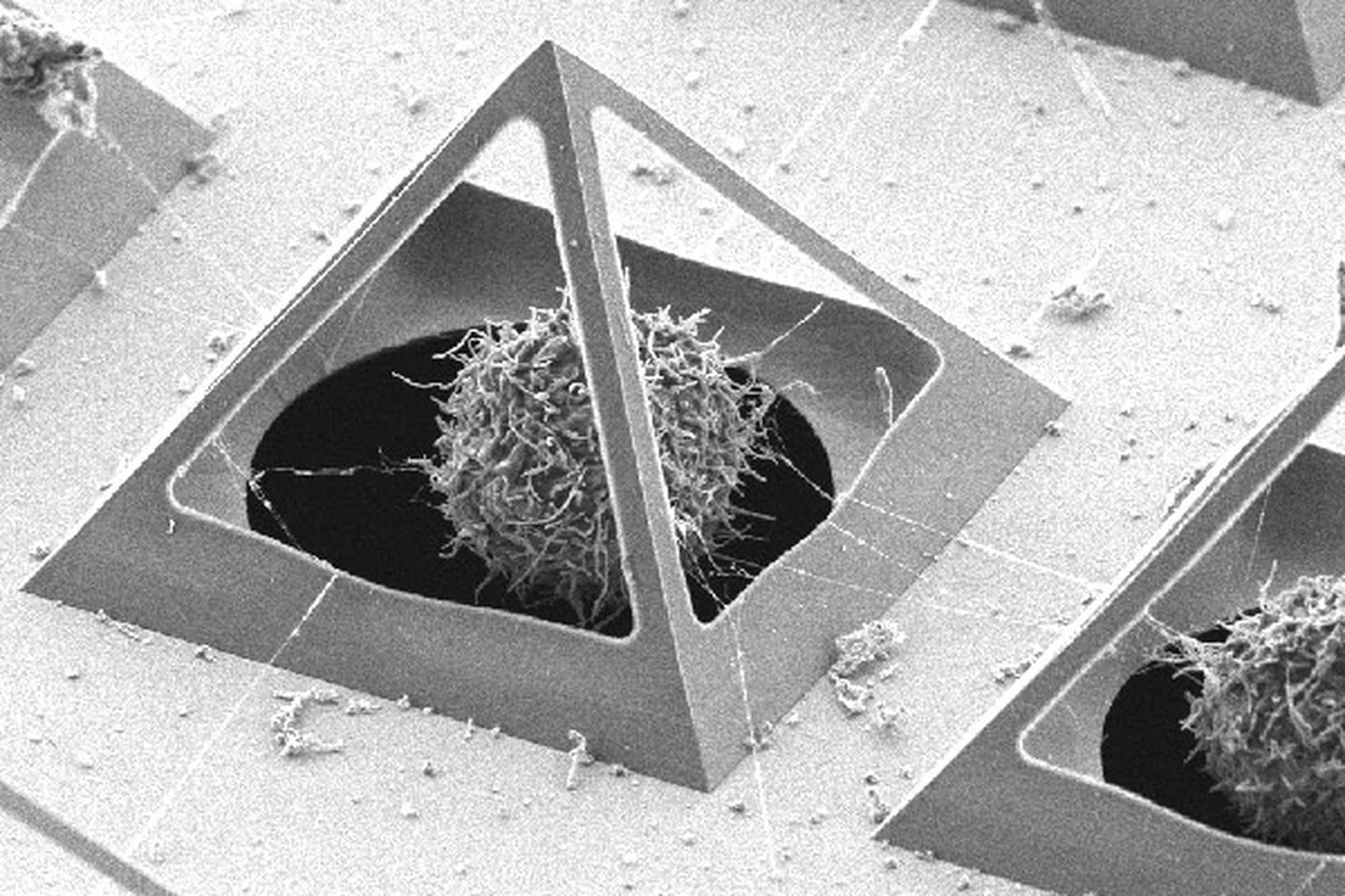 Microscopic pyramid