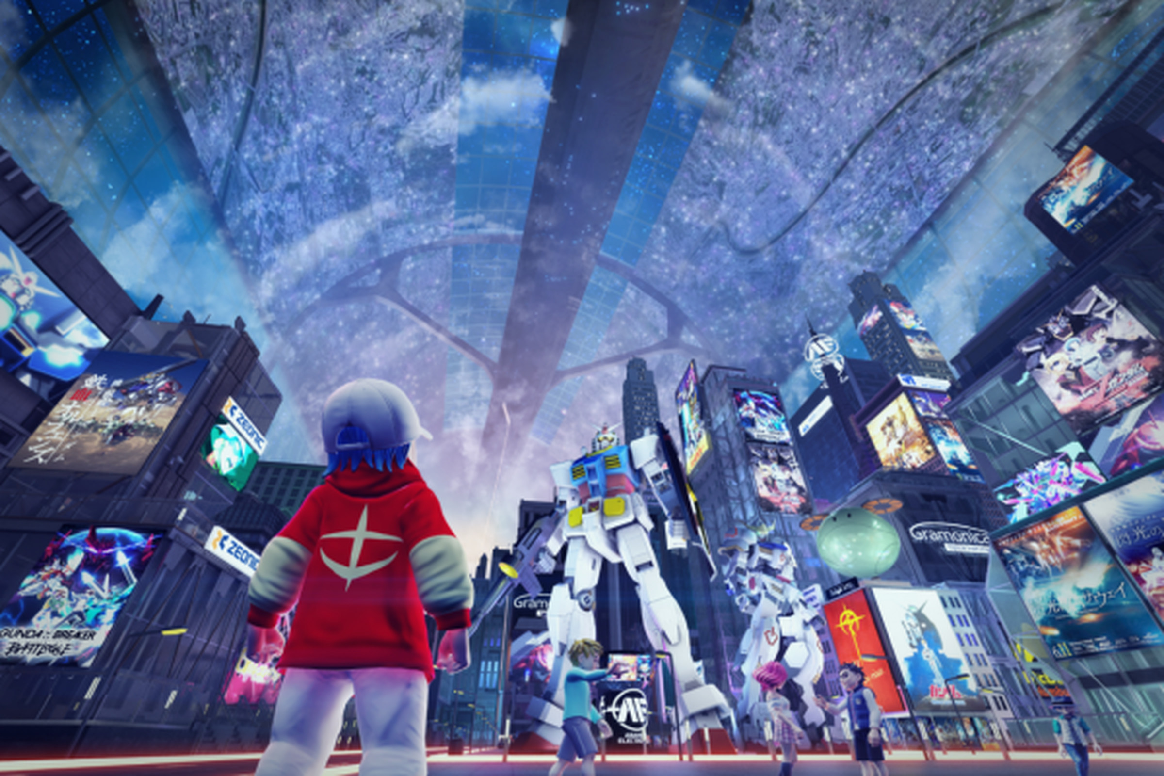 Perhaps the Gundam metaverse will look something like this.