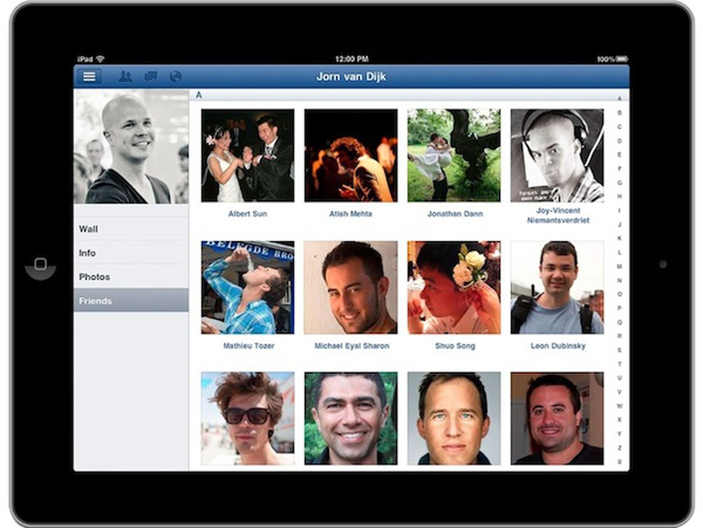 Facebook for iPad (press shots) 