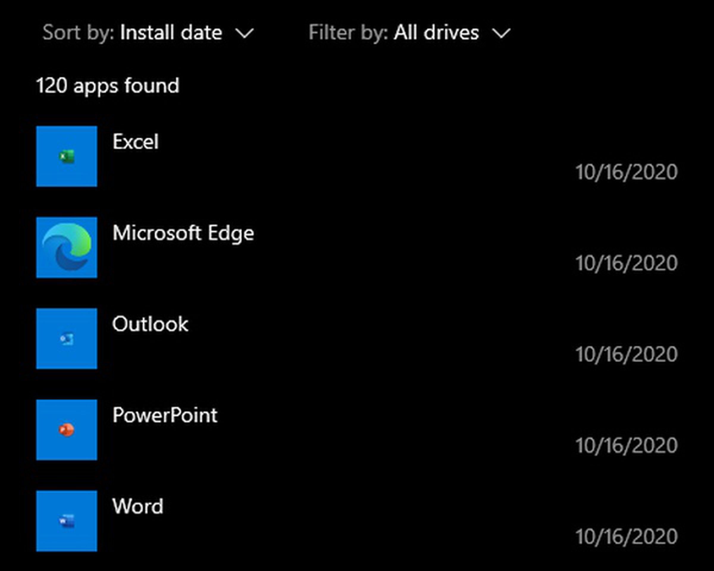 A screenshot of the web apps that Microsoft force-installed on my PC.