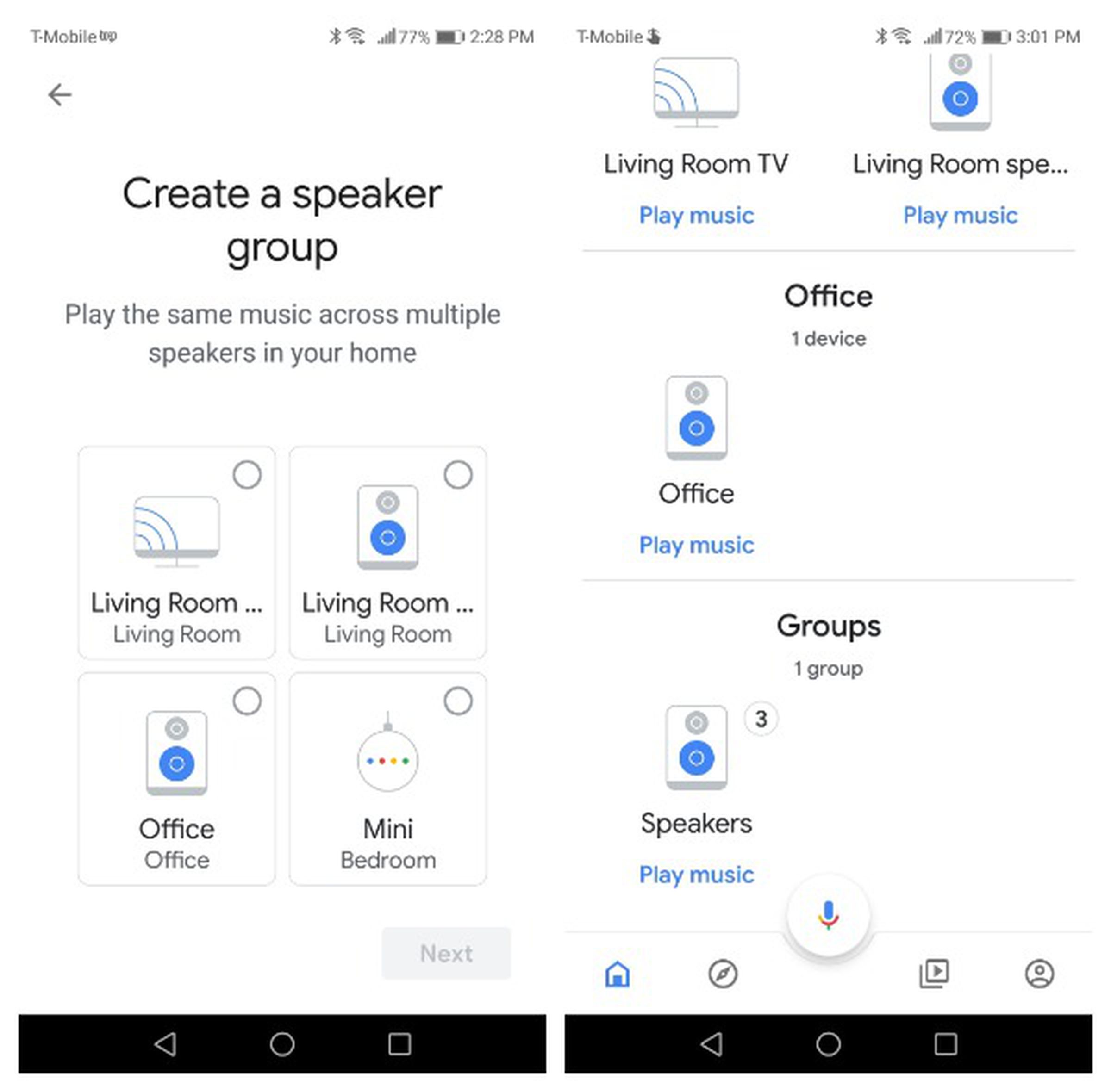 Google speaker group