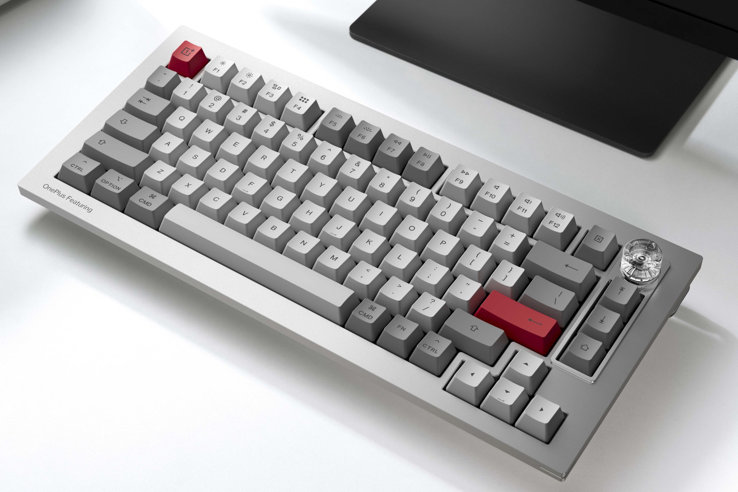 OnePlus Keyboard 81 Pro pictured on a desk.