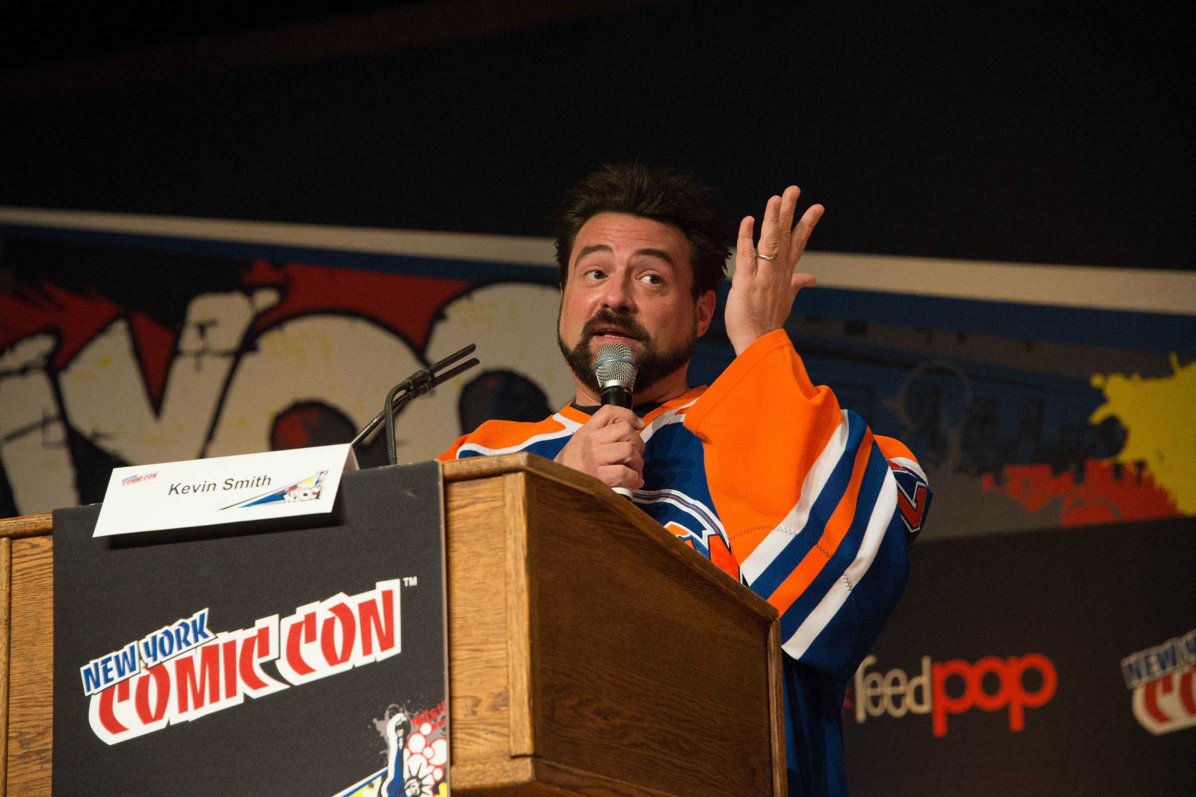 Kevin Smith at this year's New York Comic Con