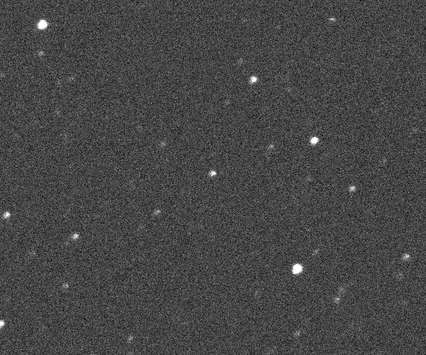 The shadow of 2014 MU69 briefly passing in front of a background star, as seen by a telescope in Argentina.
