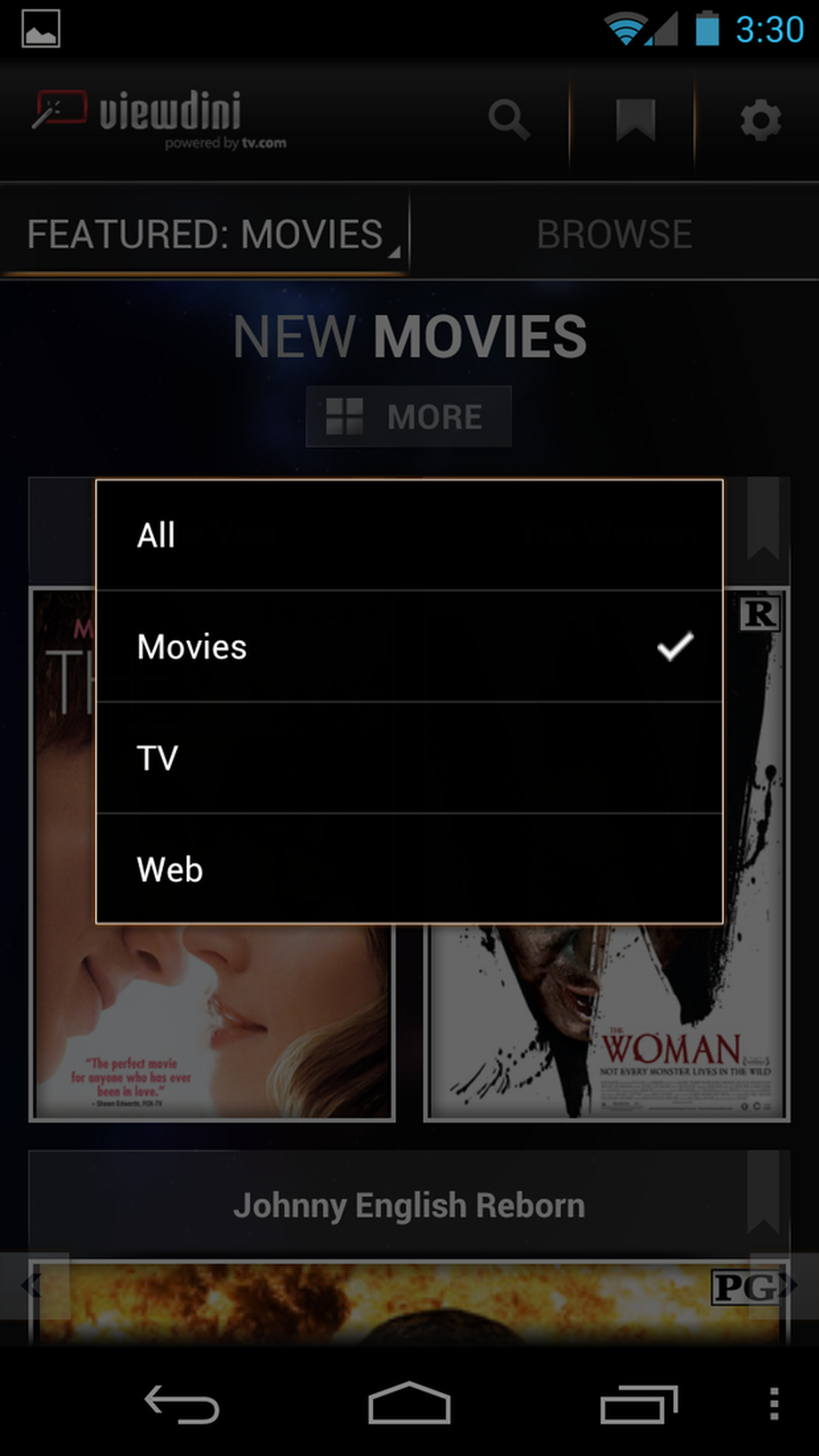 Verizon Viewdini for Android screenshots