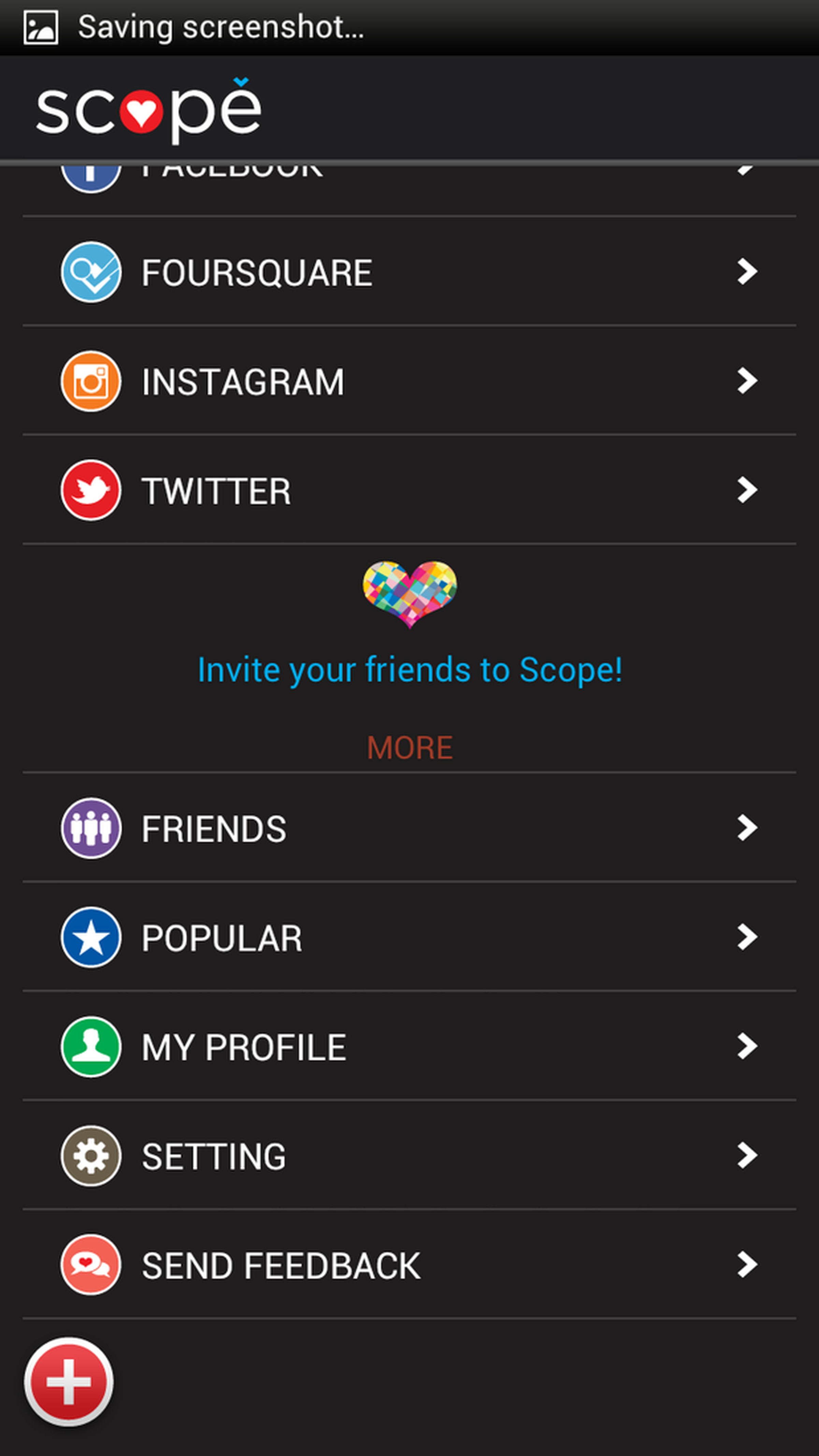 Scope for Android private beta screenshots