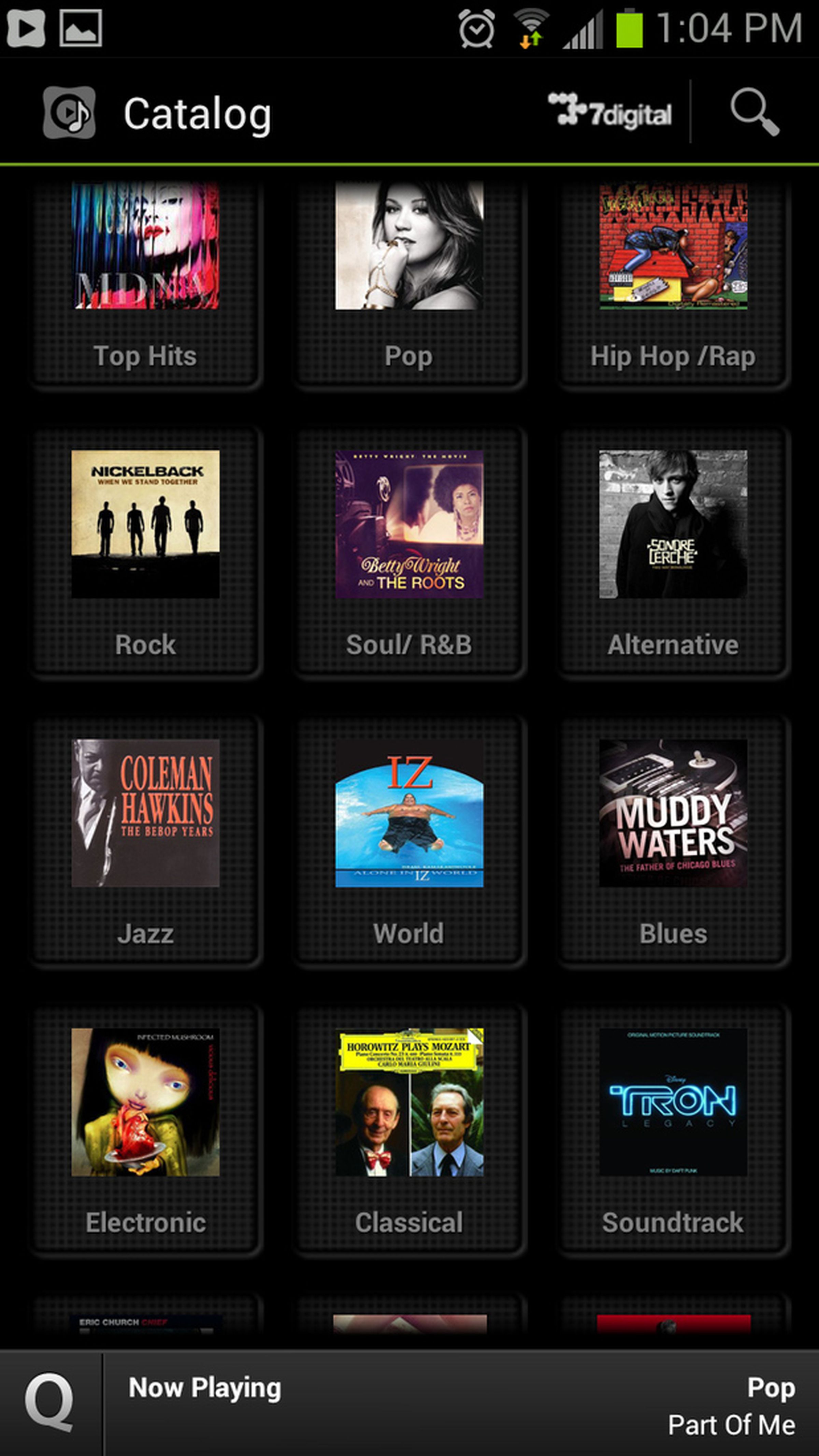 Samsung Music Hub screenshots