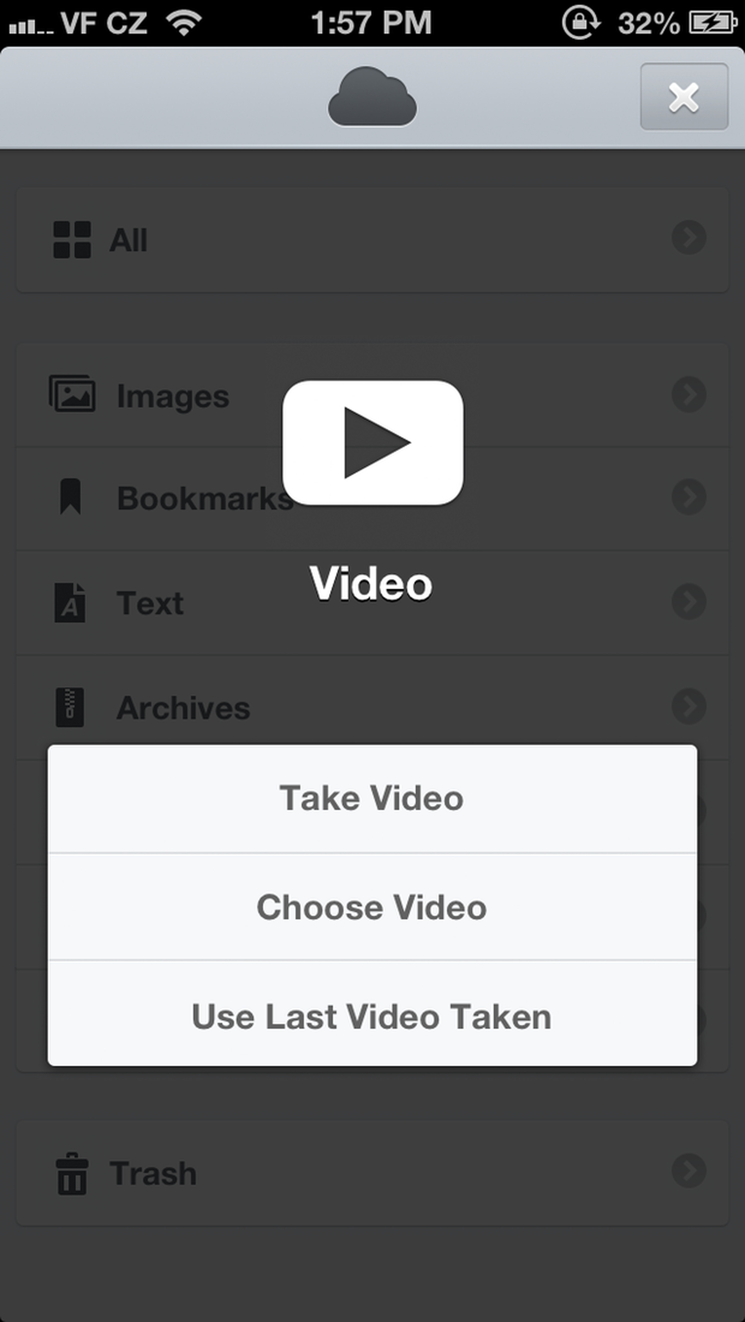 Cloudier for iOS screenshots