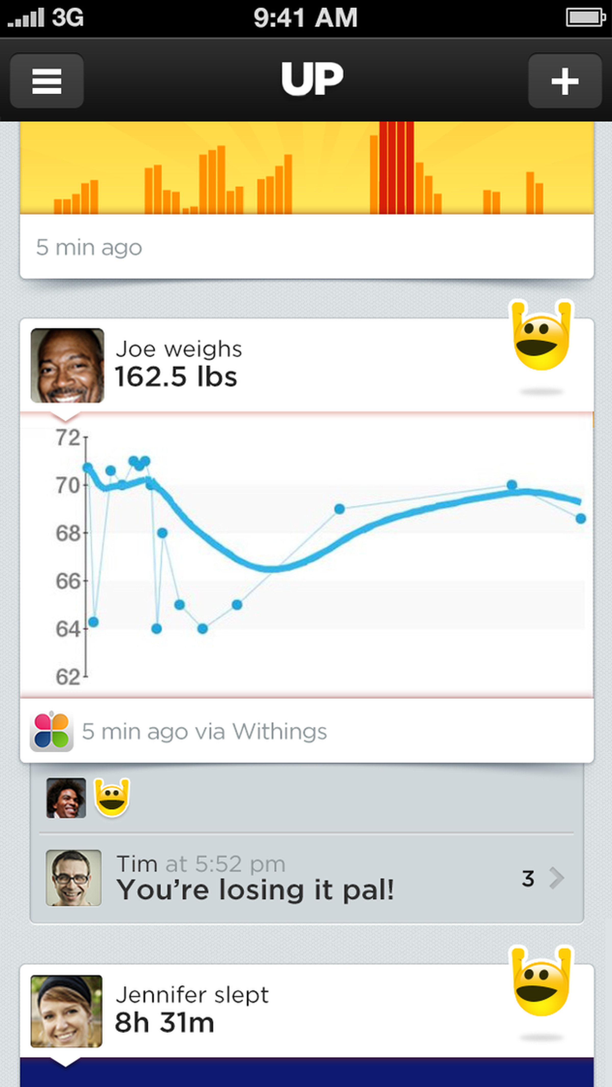 Jawbone Up app 2.5 for iOS with Up Platform support