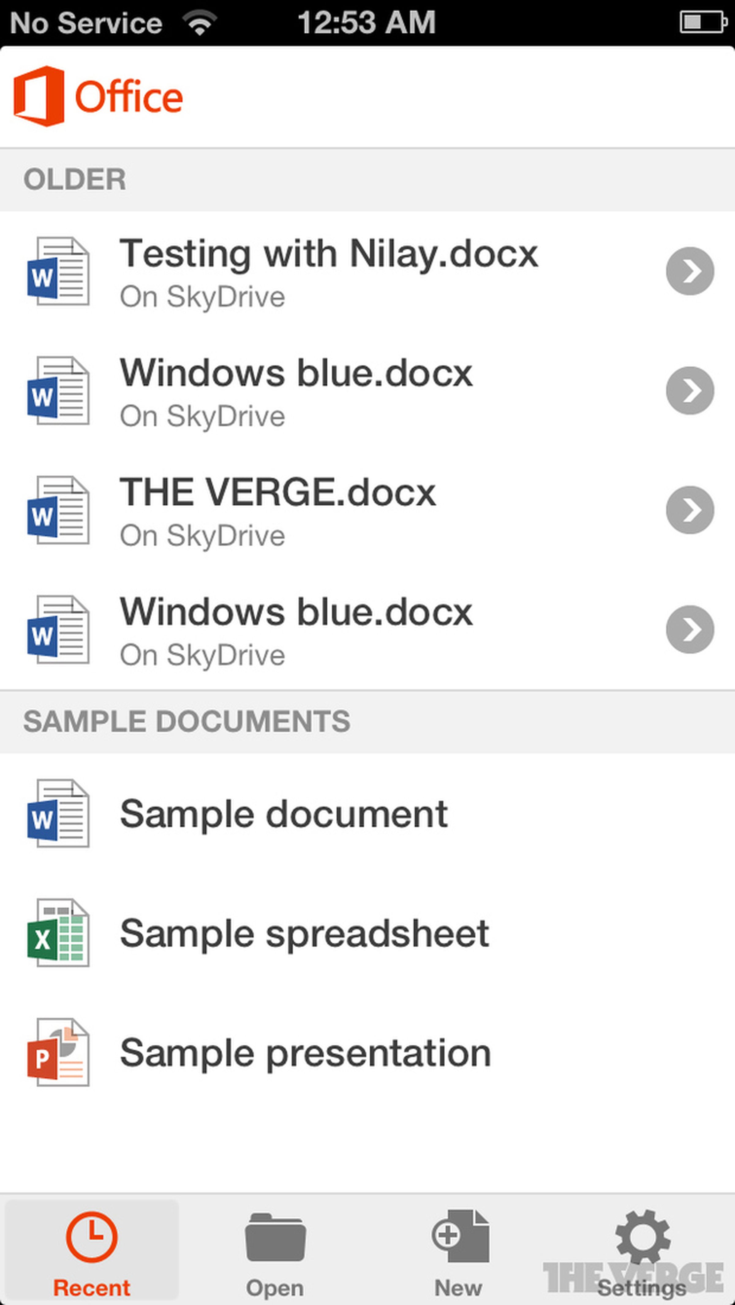 Office for iPhone screenshots