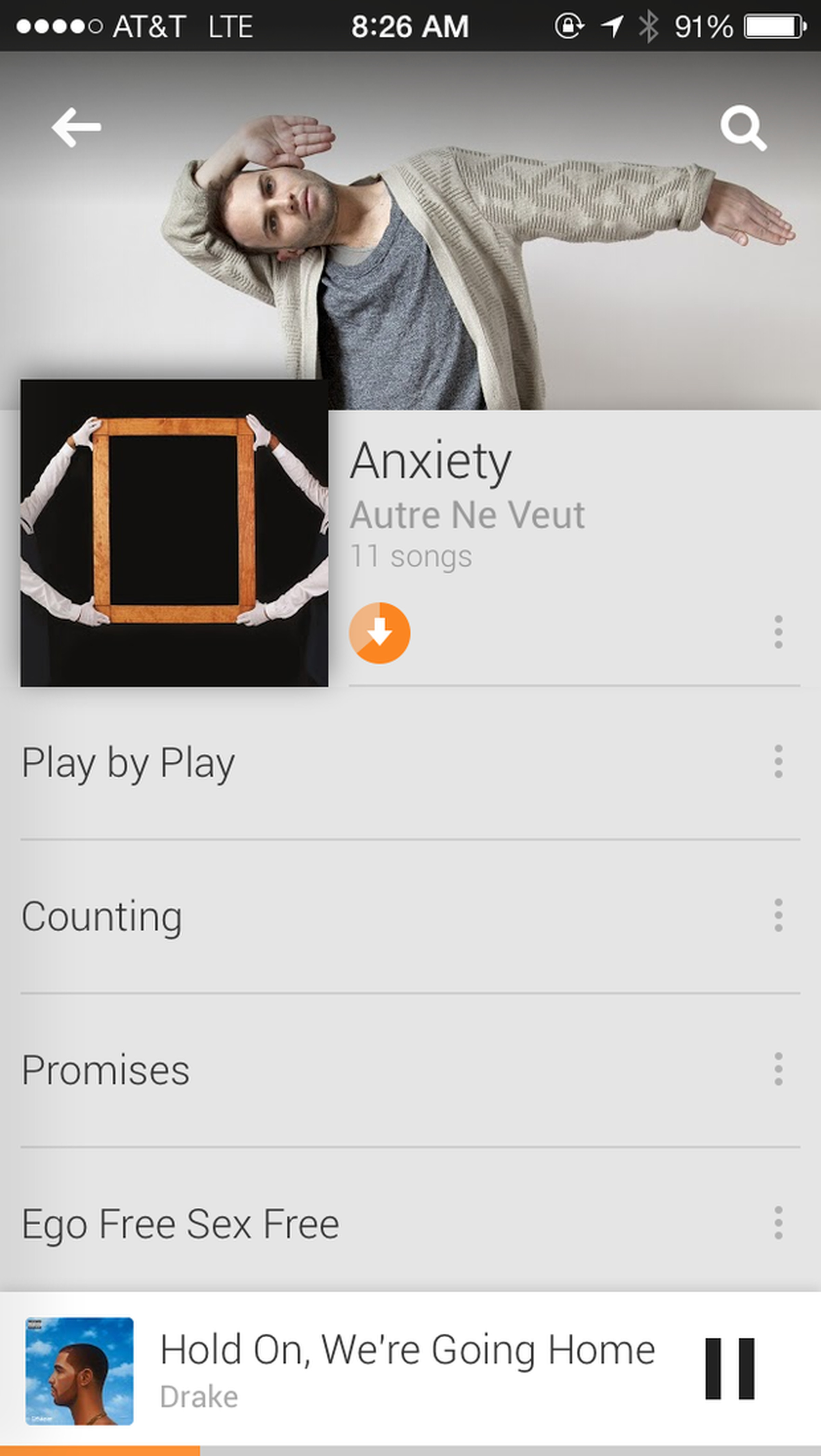Google Play Music for iOS screenshots