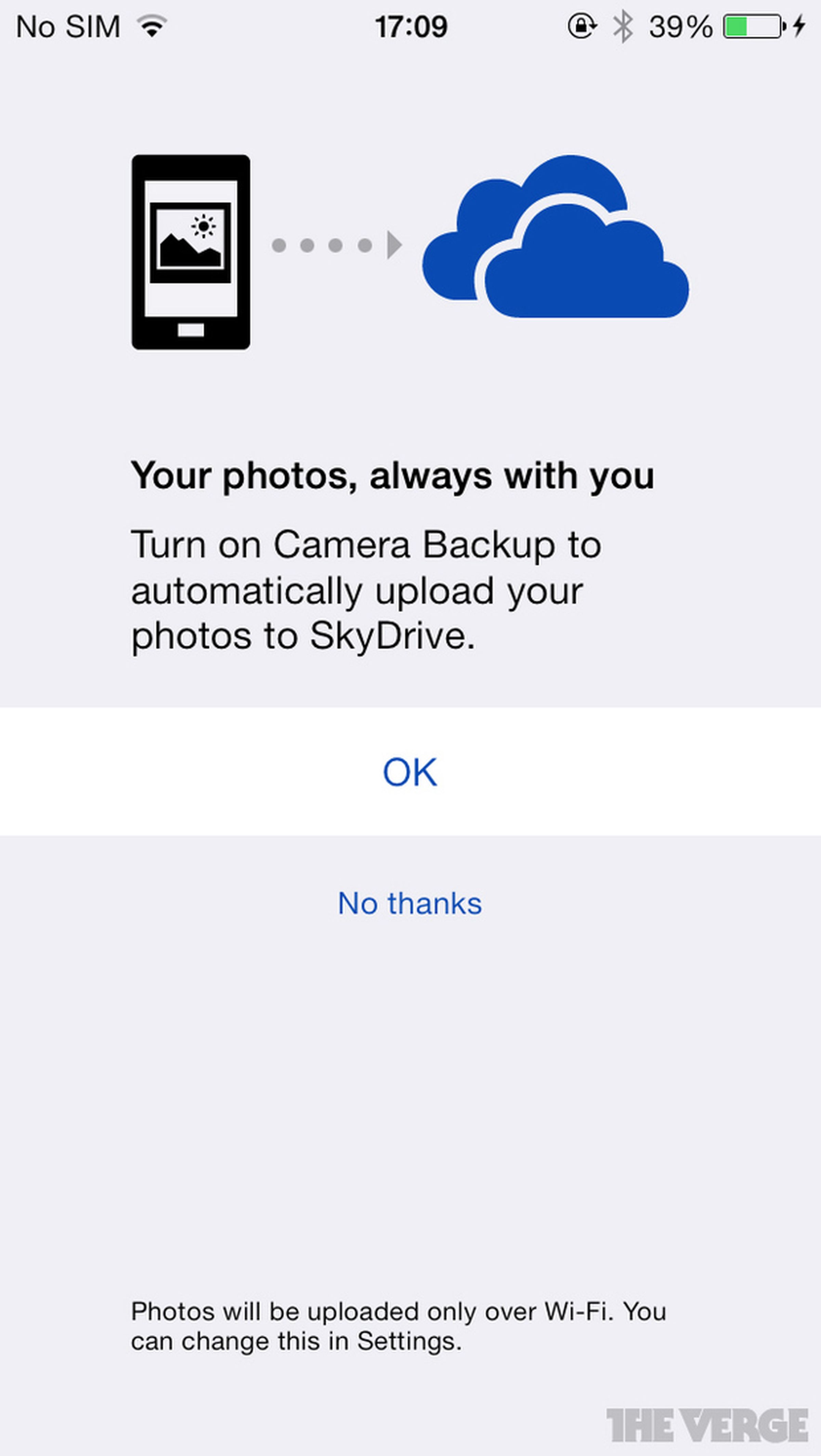 SkyDrive iOS update screenshots