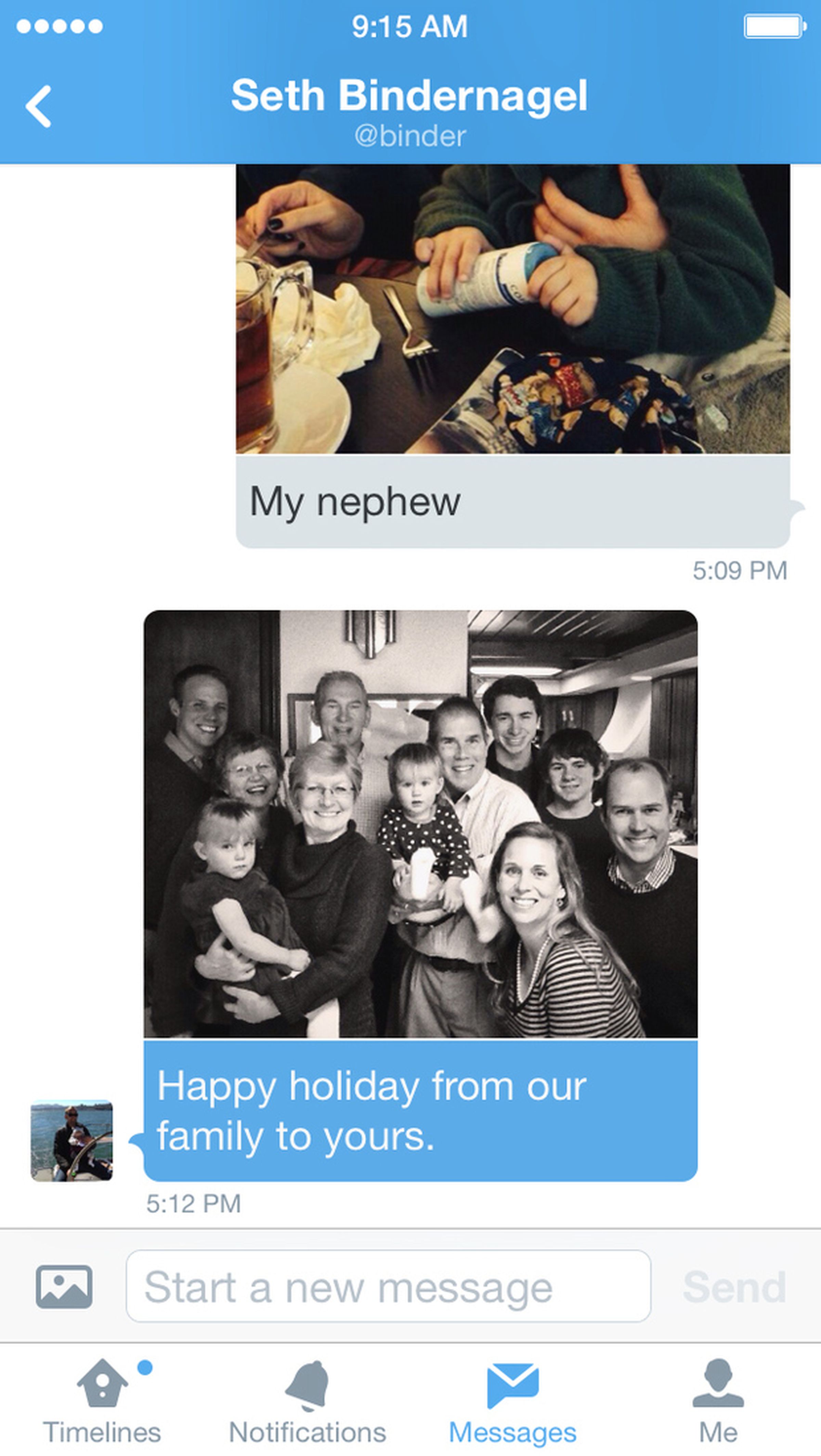 Twitter apps get photos in direct messages