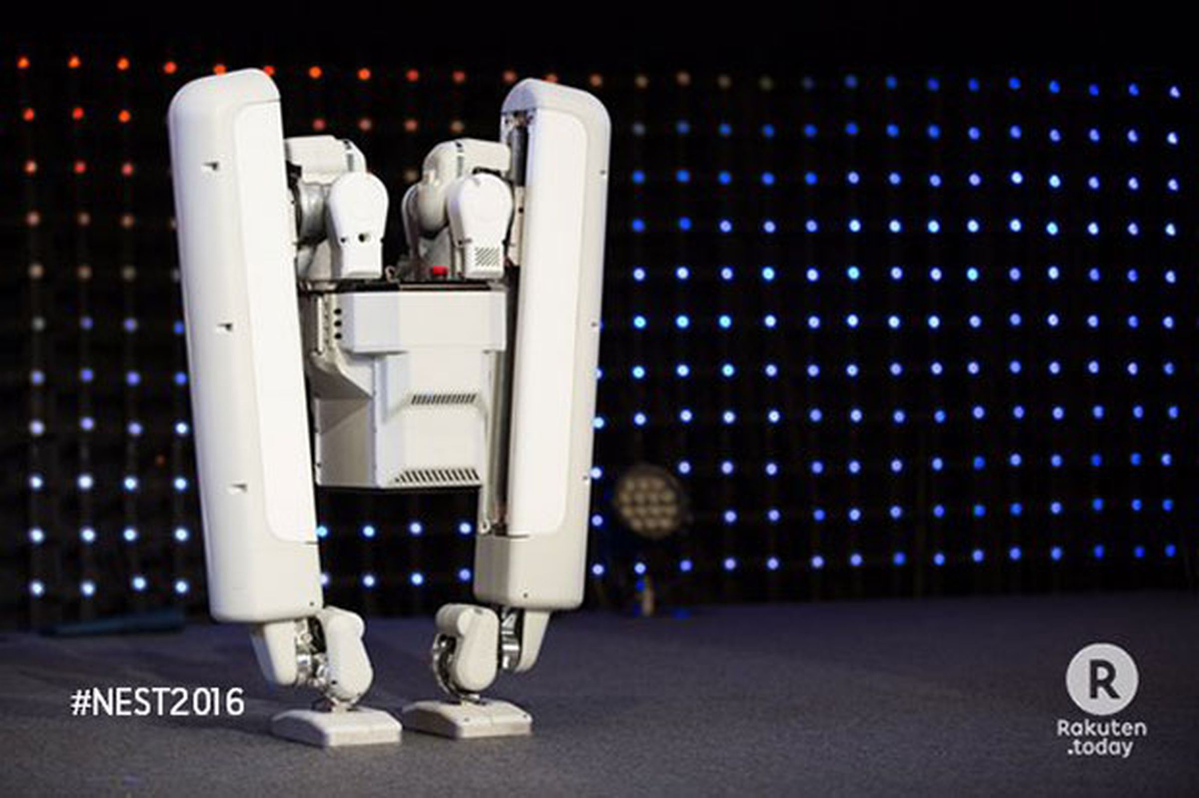 Schaft’s most recent robot, on stage in 2016. 