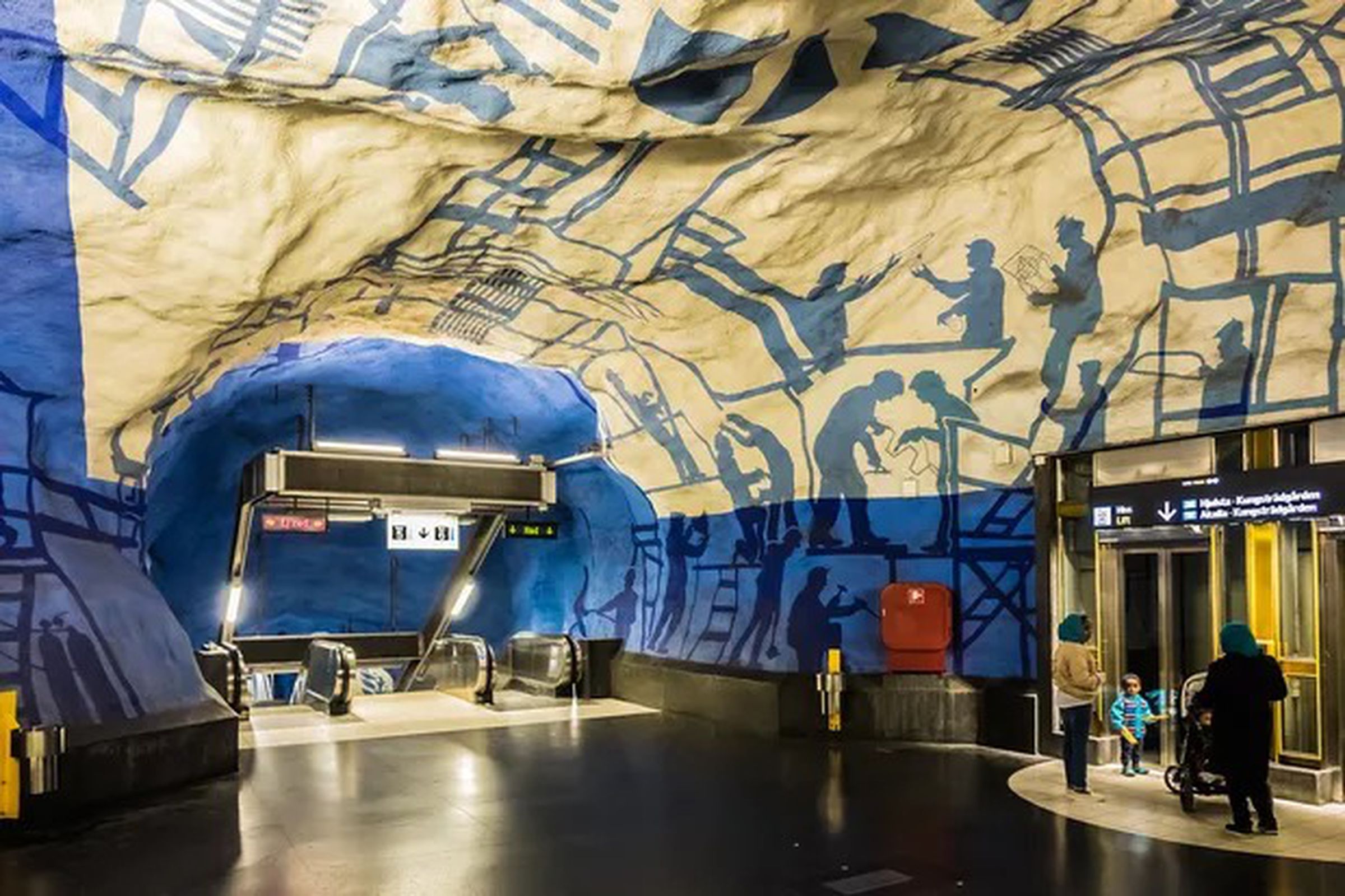 Stockholm’s subway stations are accessible, reliable, and family-friendly. 