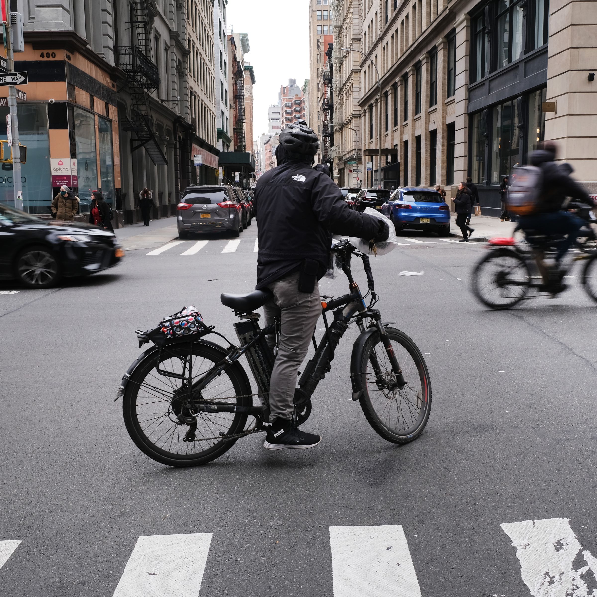 E-bike delivery worker in New York City
