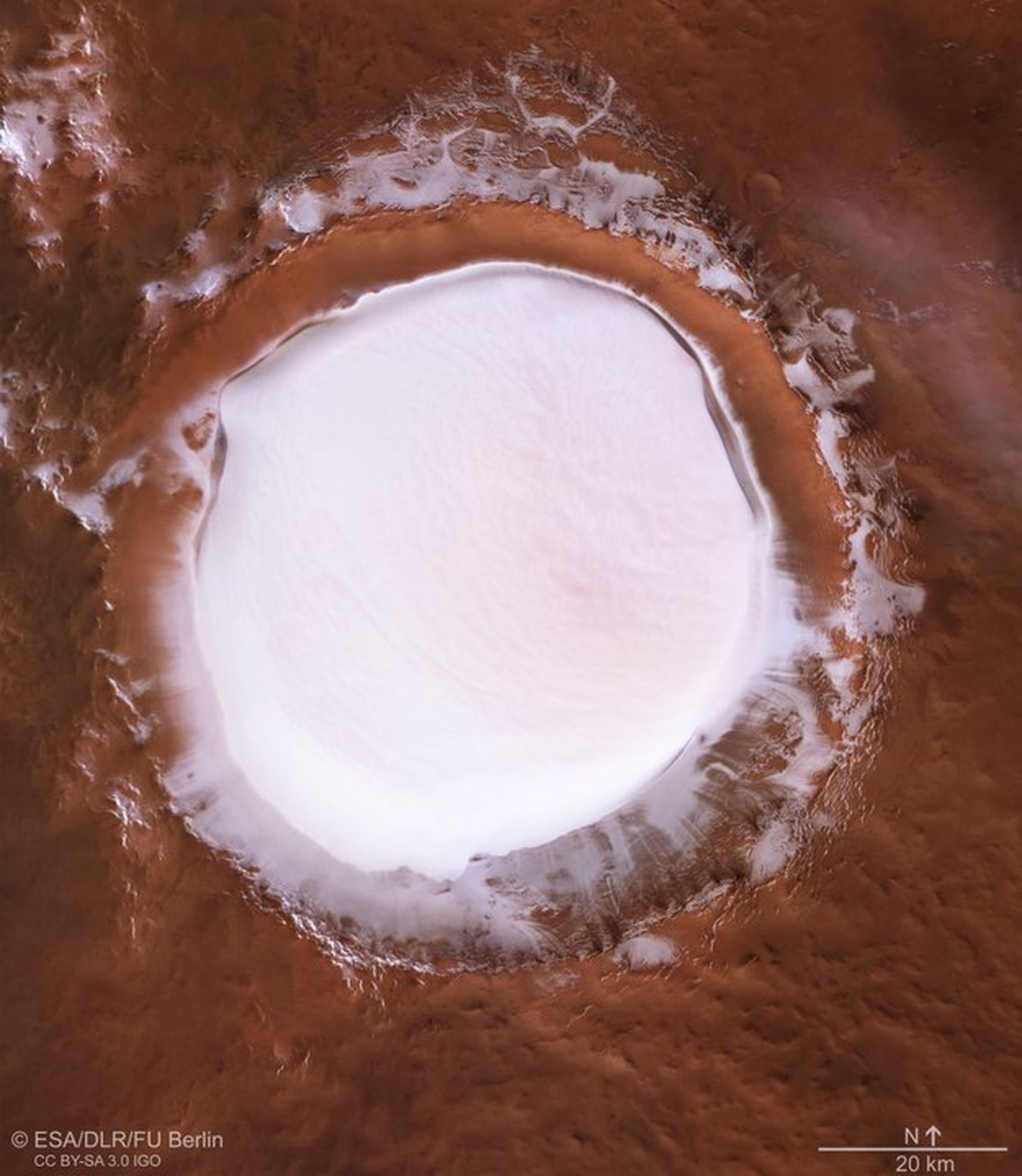 Another view of the Korolev crater