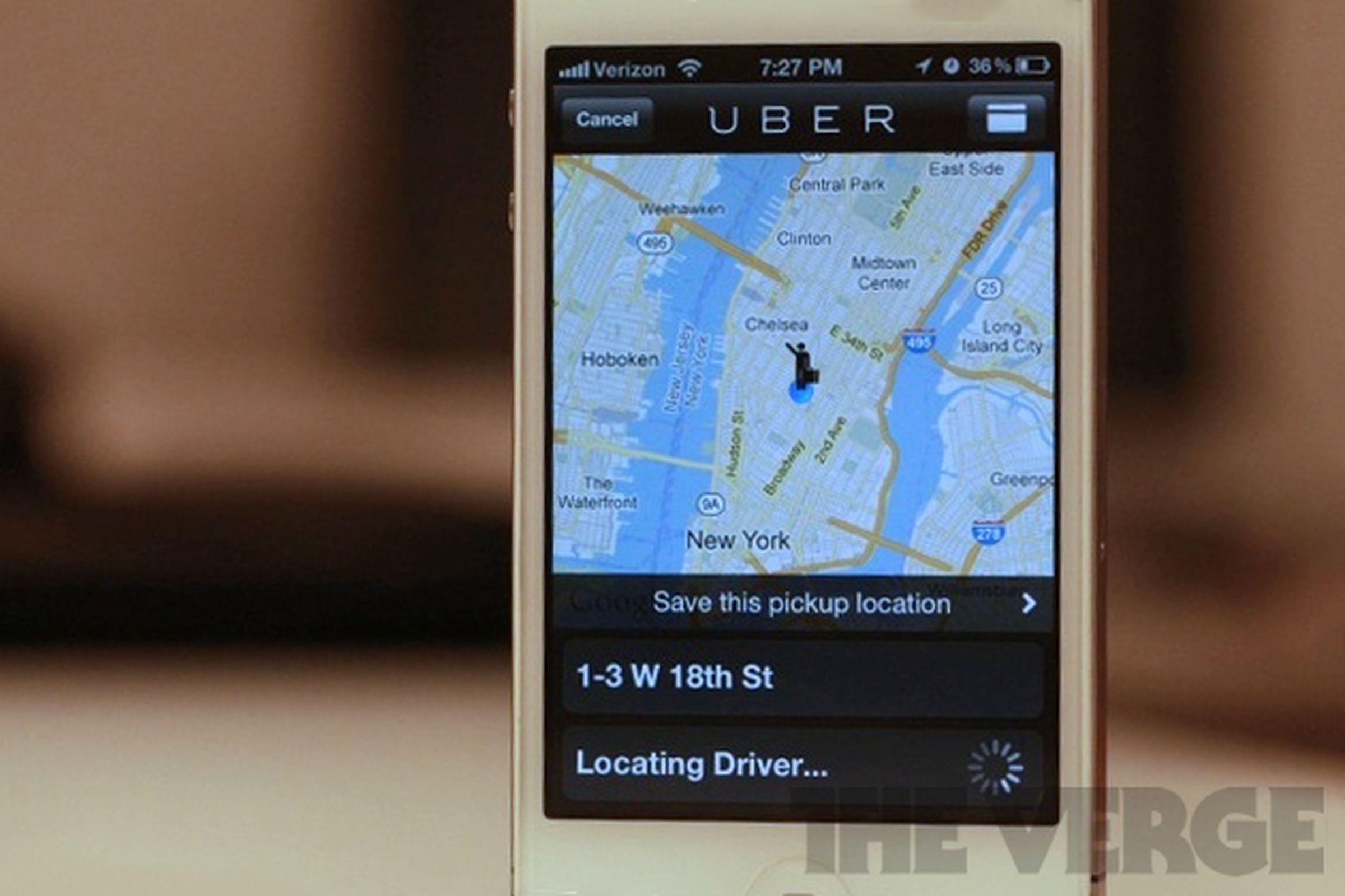 Uber Taxi app wm