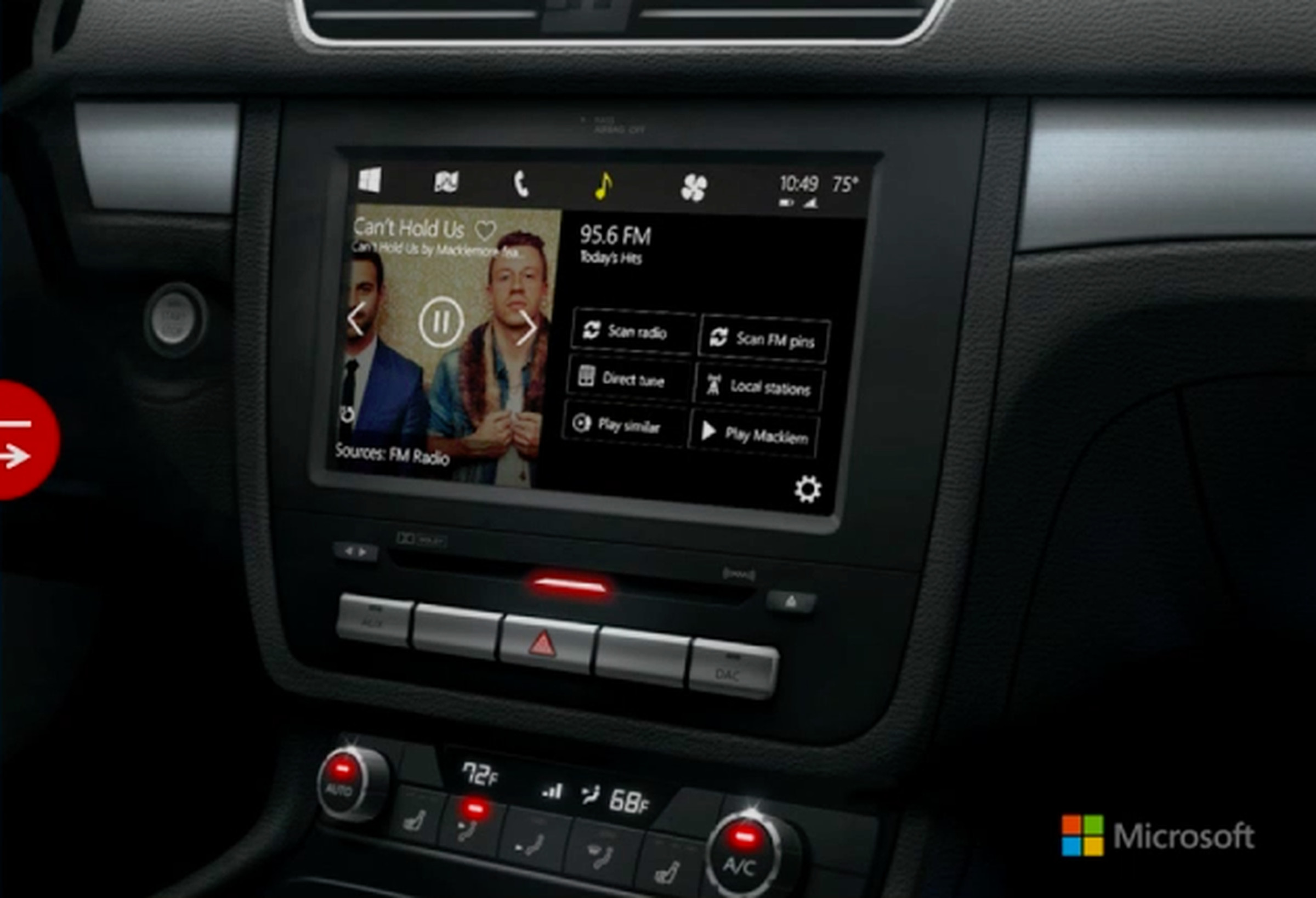 Windows in the car concept screenshots