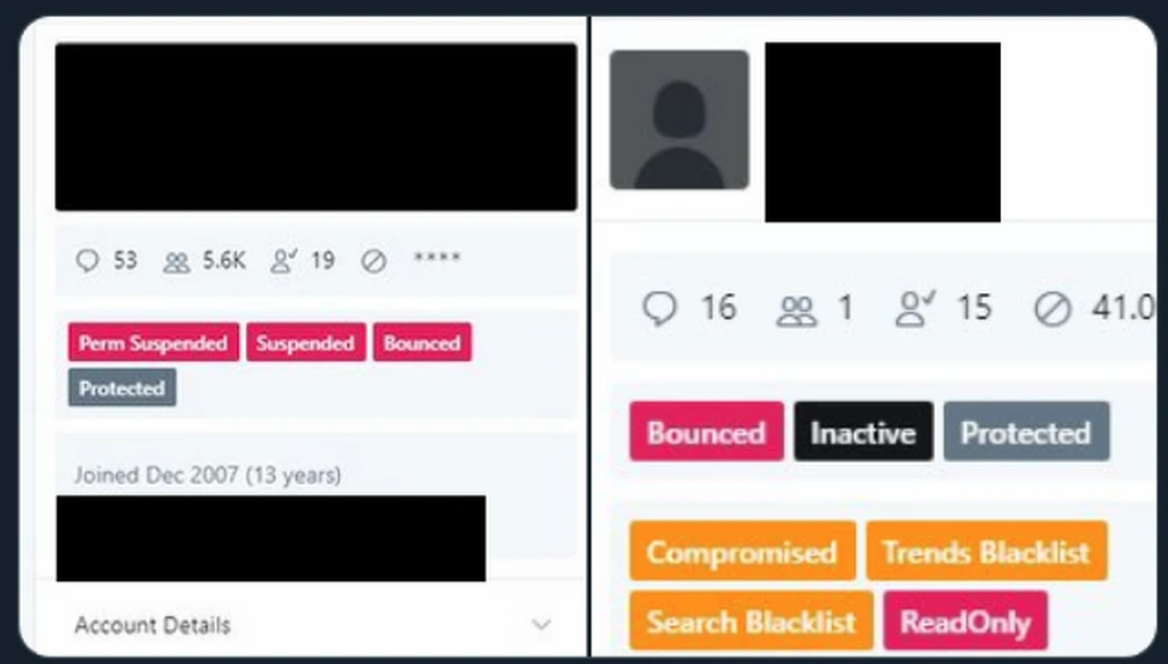 A screenshot of the internal Twitter admin tool allegedly at the center of Wednesday’s unprecedented attacks that has been circulating among hacker communities, according to Motherboard. 