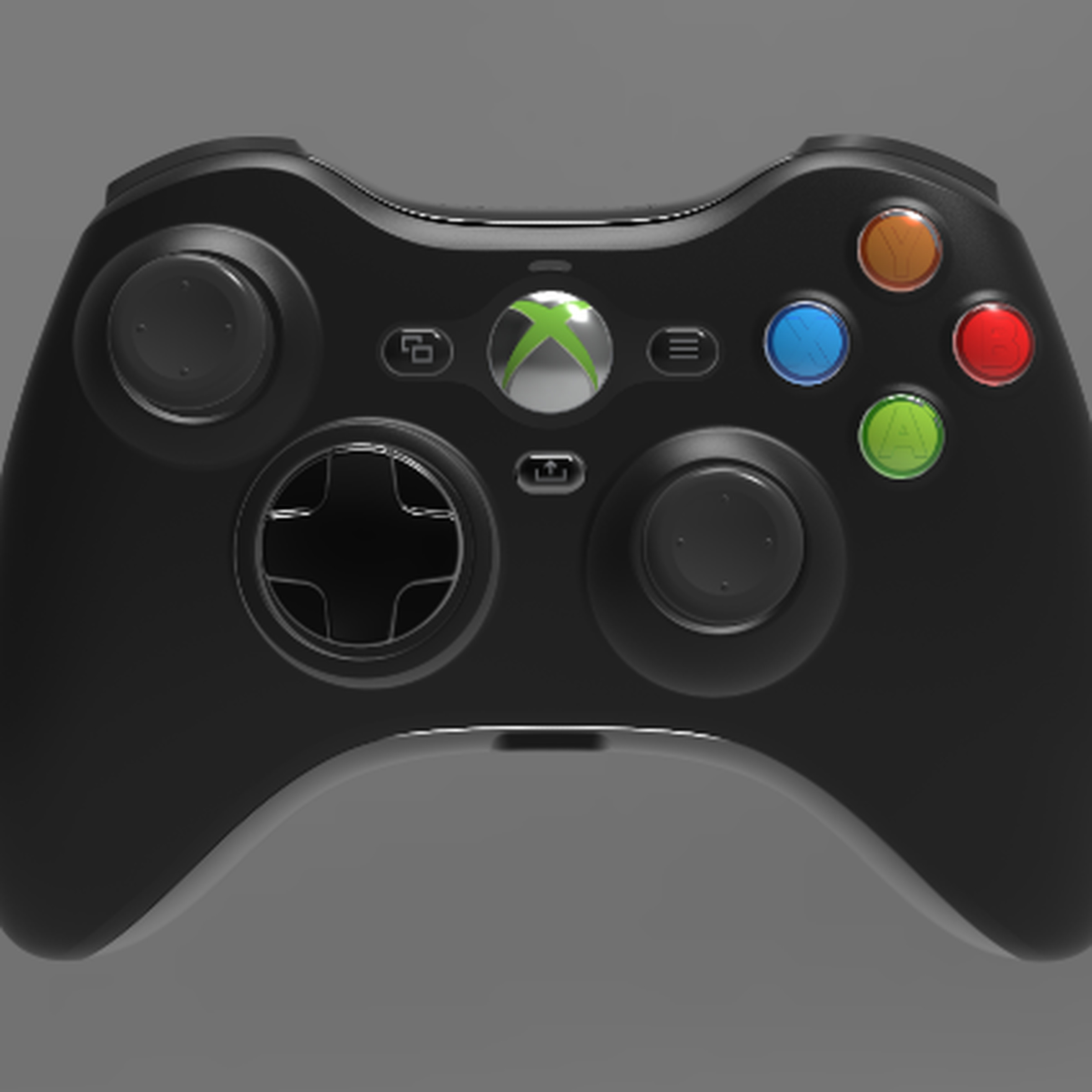 A render of Hyperkin’s Xenon Xbox 360 reissue controller, in black.