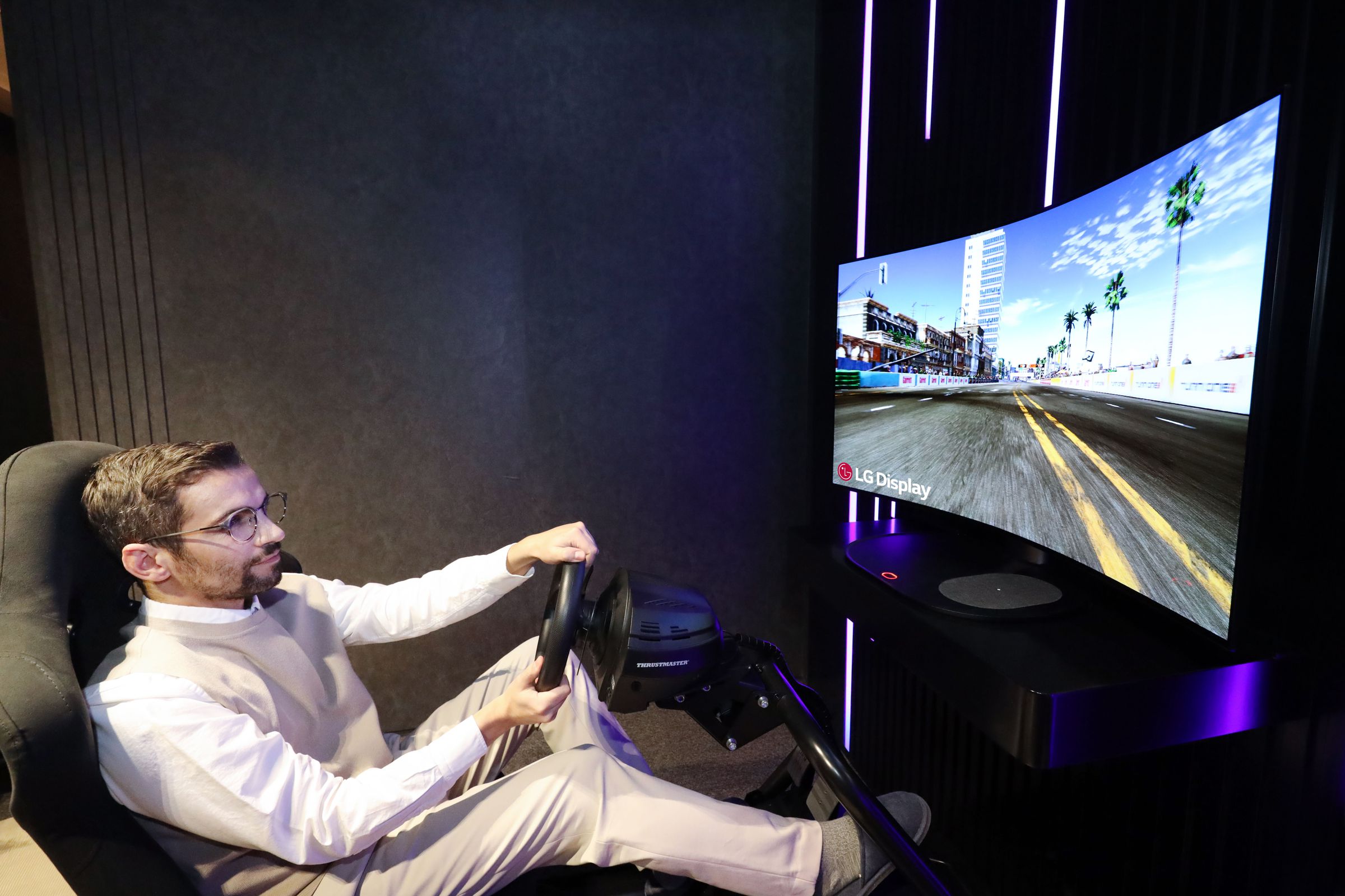 Curved screens can offer a more immersive experience while gaming.