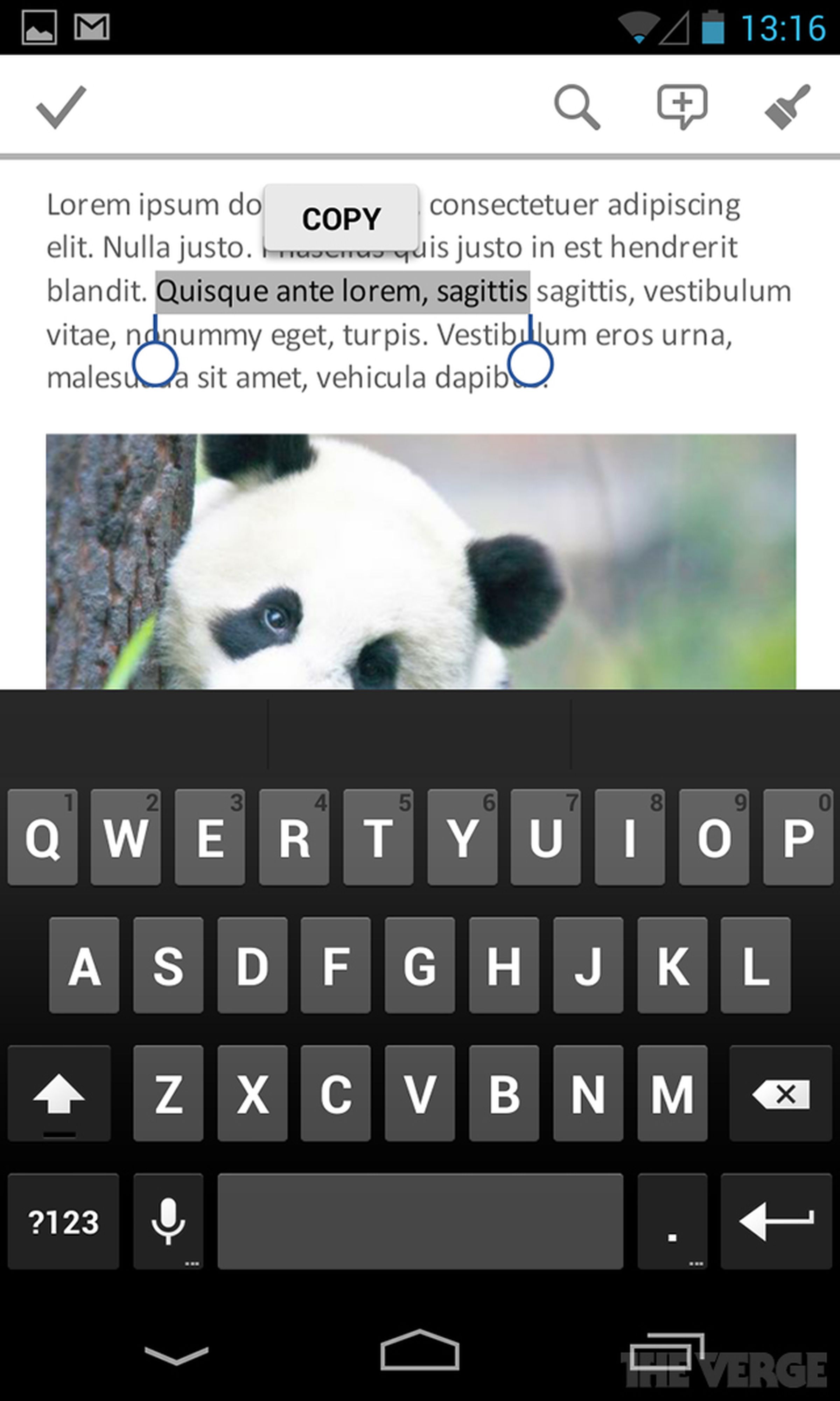 Office for Android screenshots
