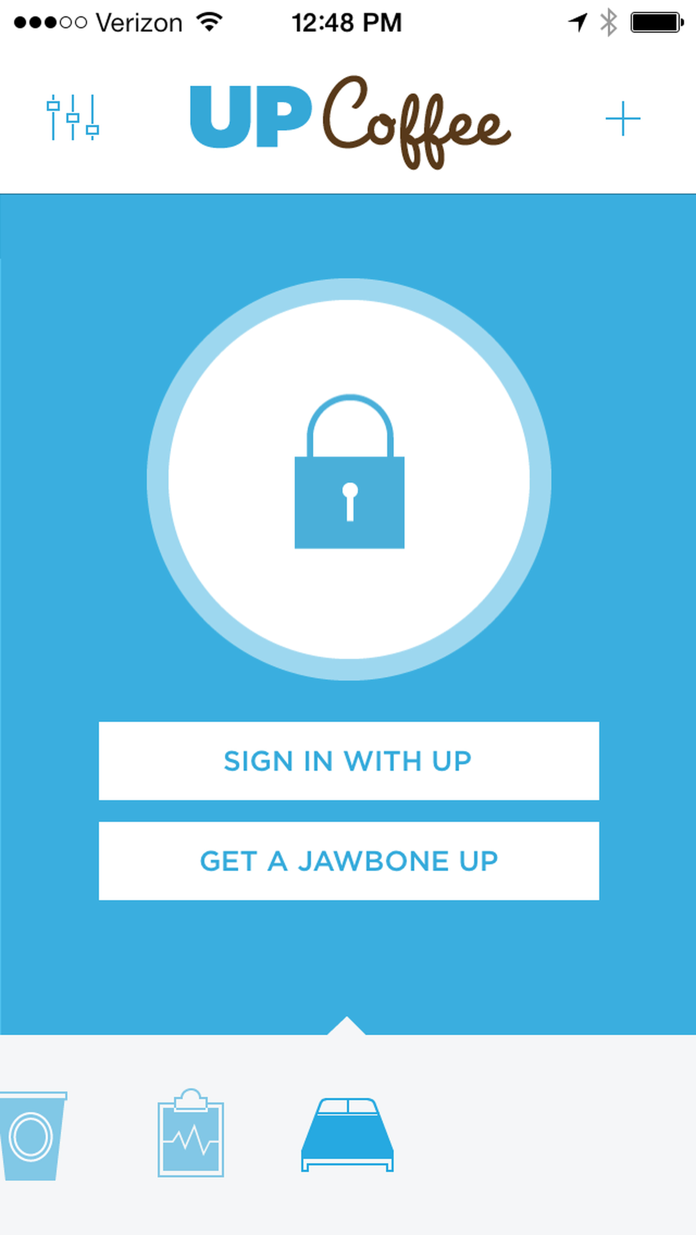 Jawbone's Up Coffee app