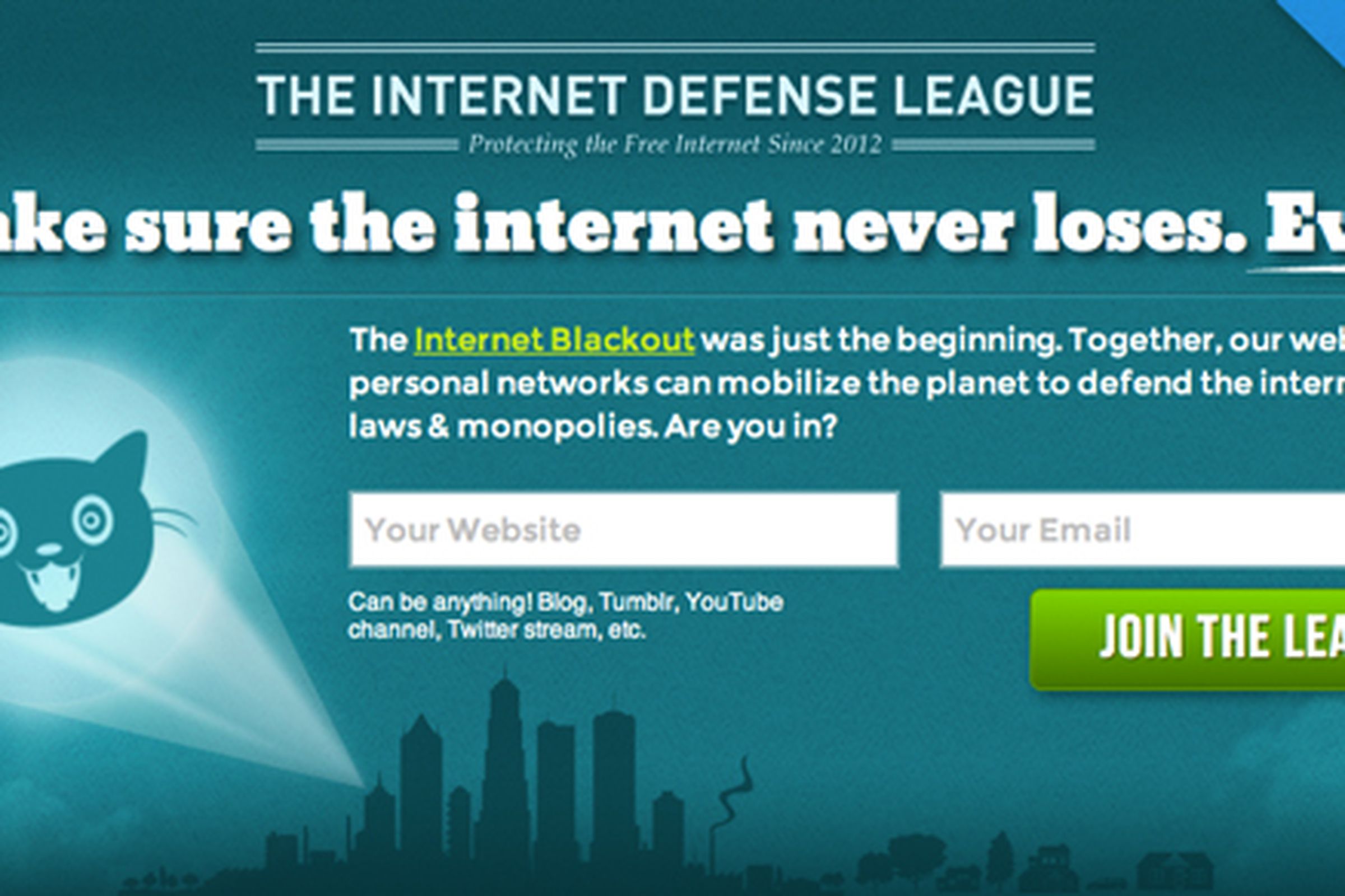 Internet Defense League banner